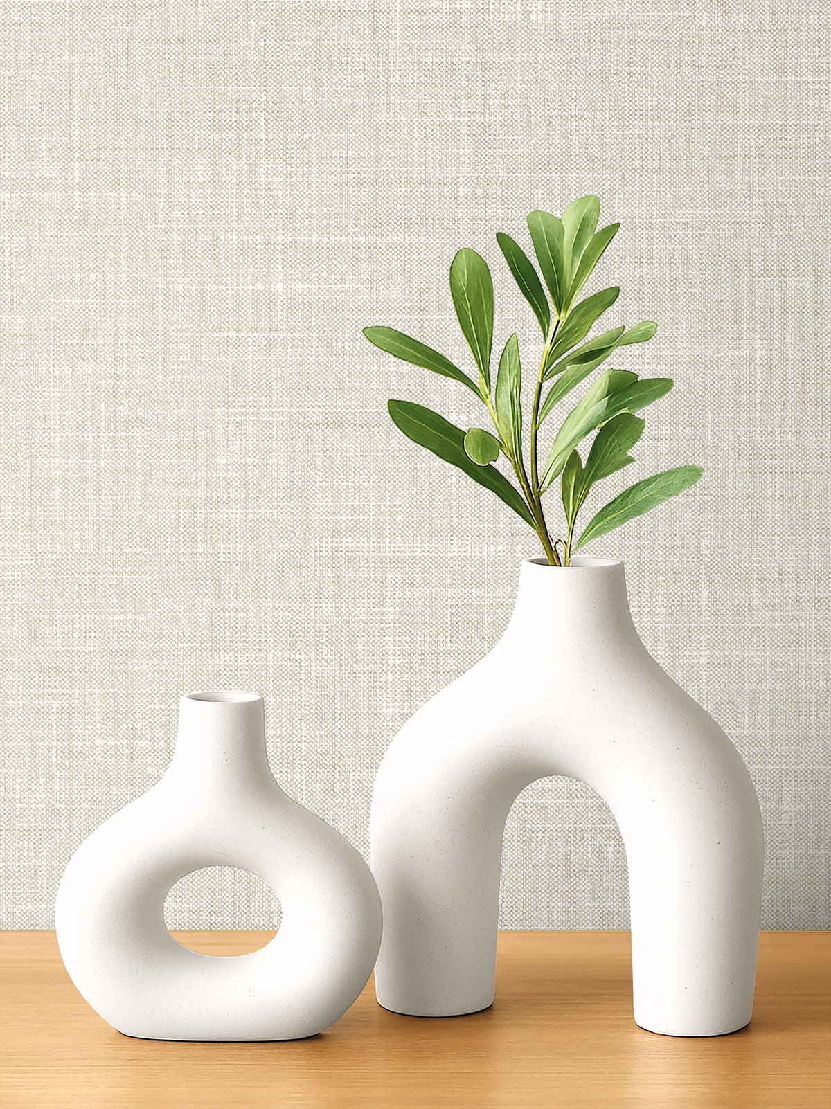 Vespia wallpaper in natural color - pattern number EL21141 - by Seabrook in the Neutral Elements collection