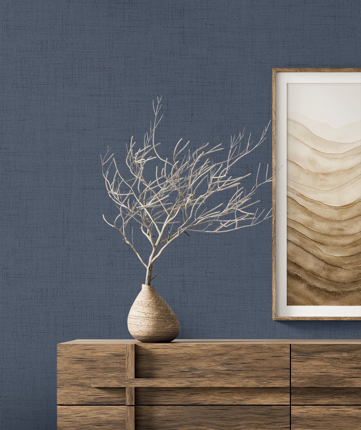 Vespia wallpaper in stormy bay color - pattern number EL21144 - by Seabrook in the Neutral Elements collection