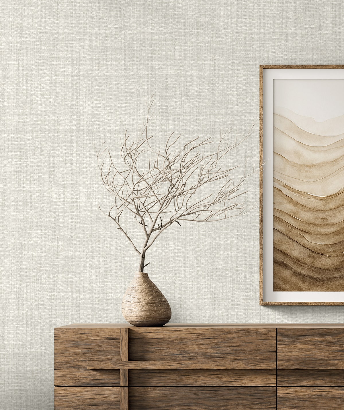 Opalind wallpaper in dove color - pattern number EL21200 - by Seabrook in the Neutral Elements collection