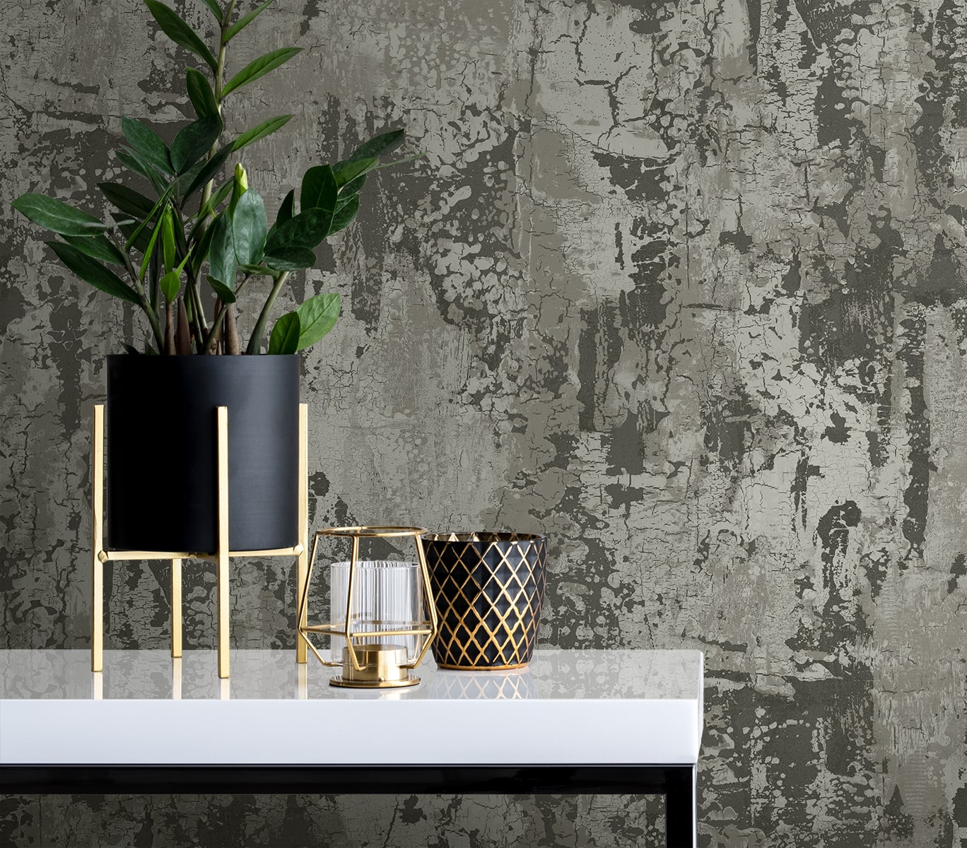 Nymera wallpaper in shadow color - pattern number EL21400 - by Seabrook in the Neutral Elements collection