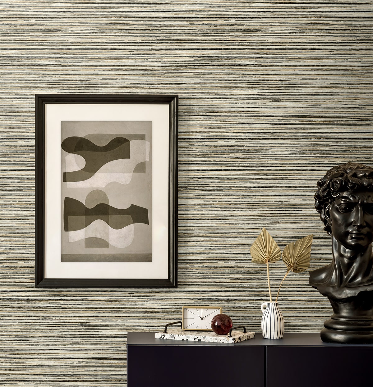 Savanna Wallpaper in burnt sugar color - pattern number EN40000 - by Seabrook in the Natural Grass Textures collection