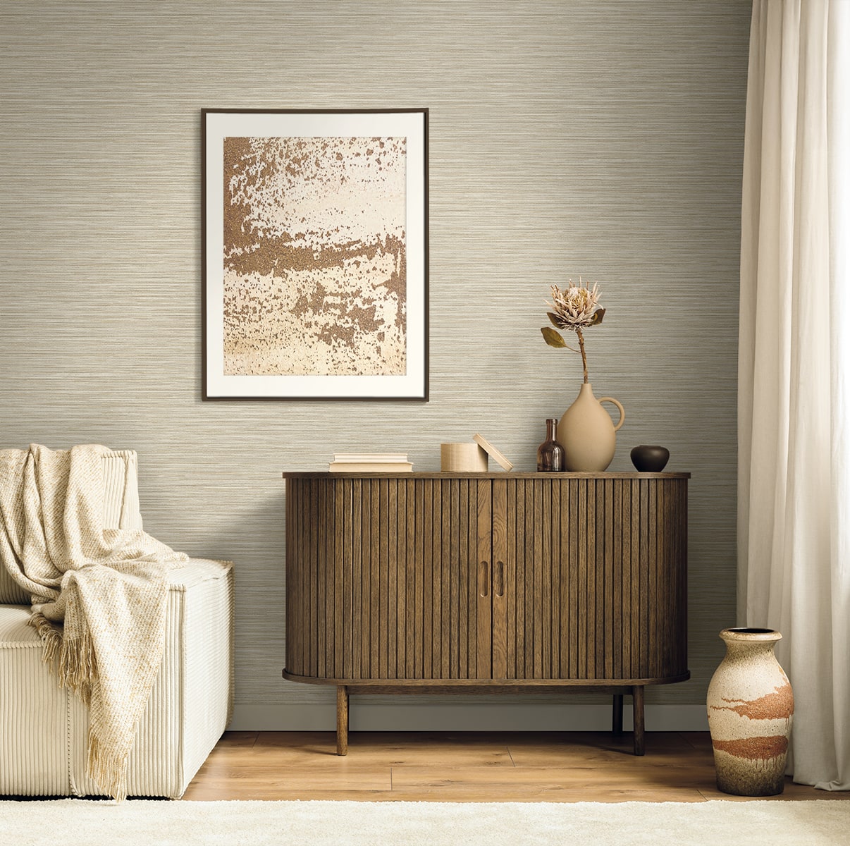 Savanna Wallpaper in mountain color - pattern number EN40005 - by Seabrook in the Natural Grass Textures collection
