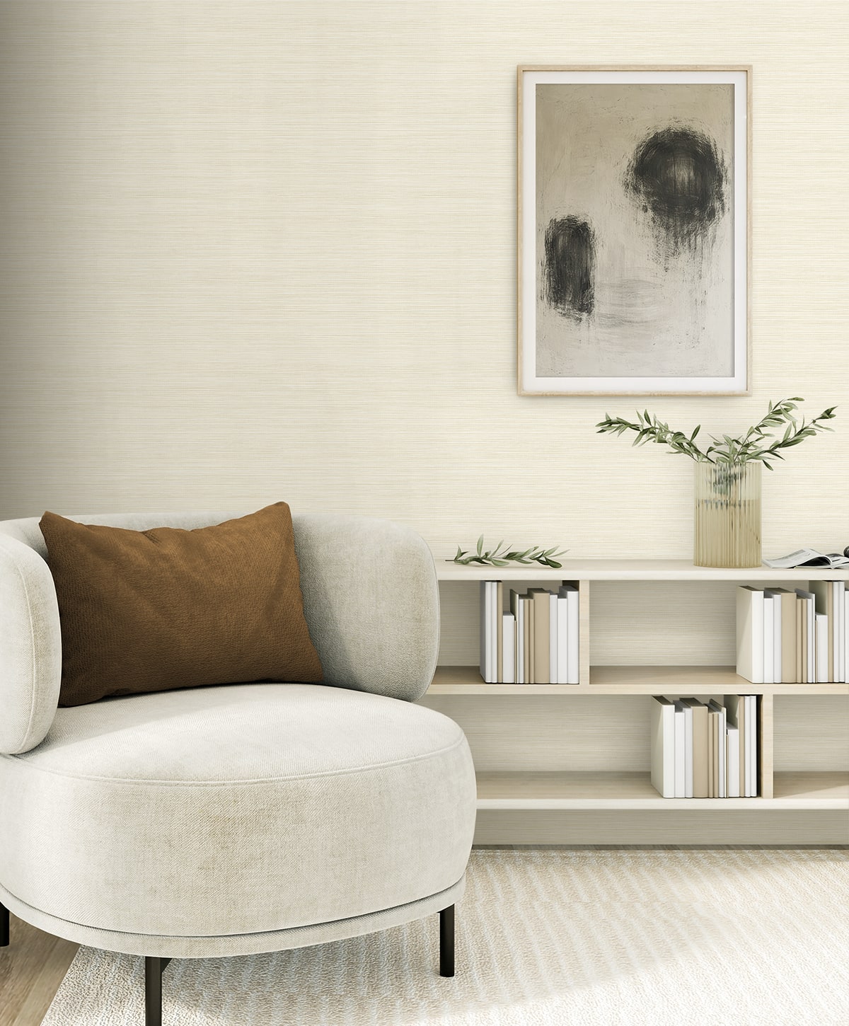 Sisa Wallpaper in lemon drop color - pattern number EN40203 - by Seabrook in the Natural Grass Textures collection