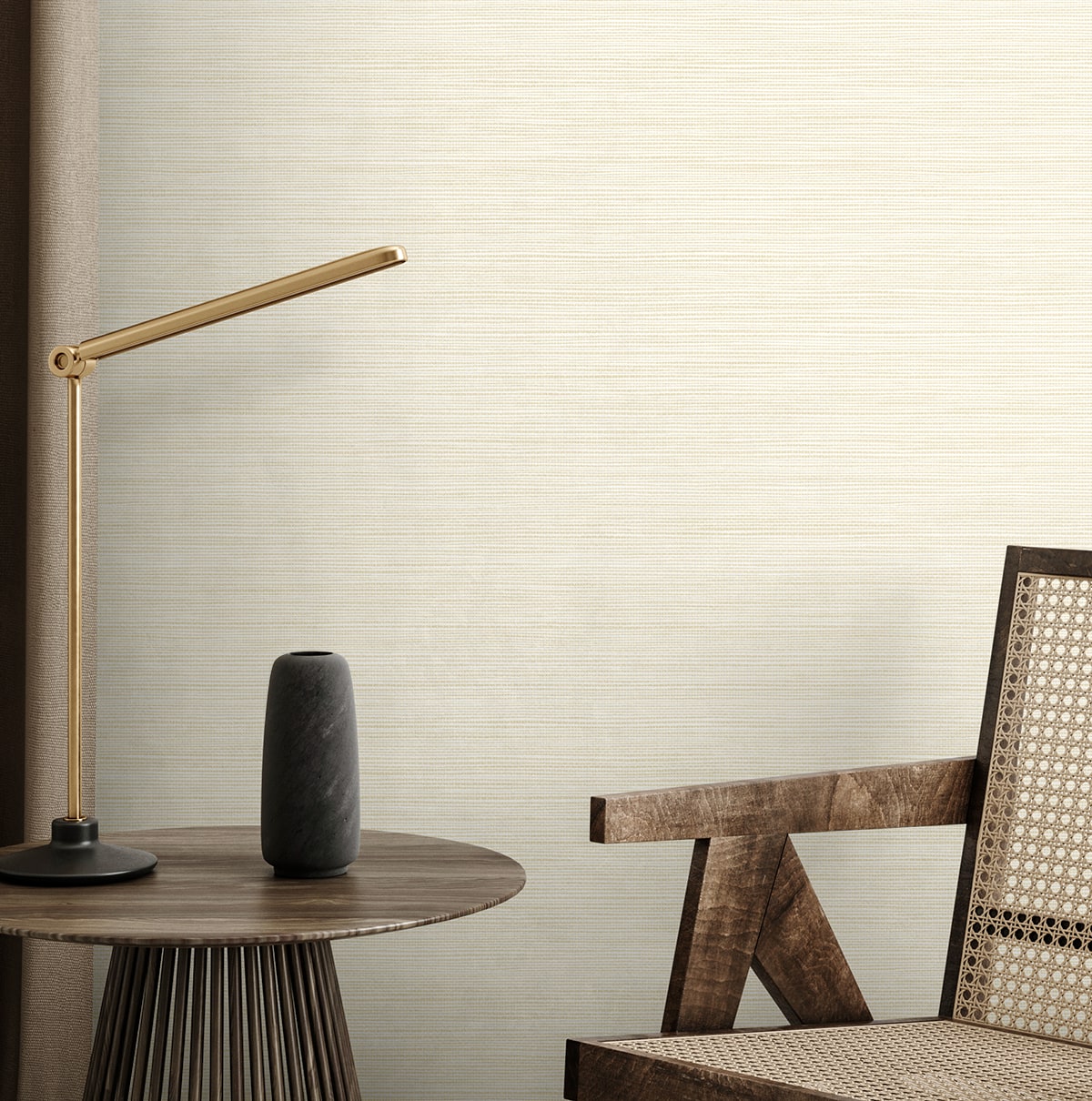 Sisa Wallpaper in lemon drop color - pattern number EN40203 - by Seabrook in the Natural Grass Textures collection