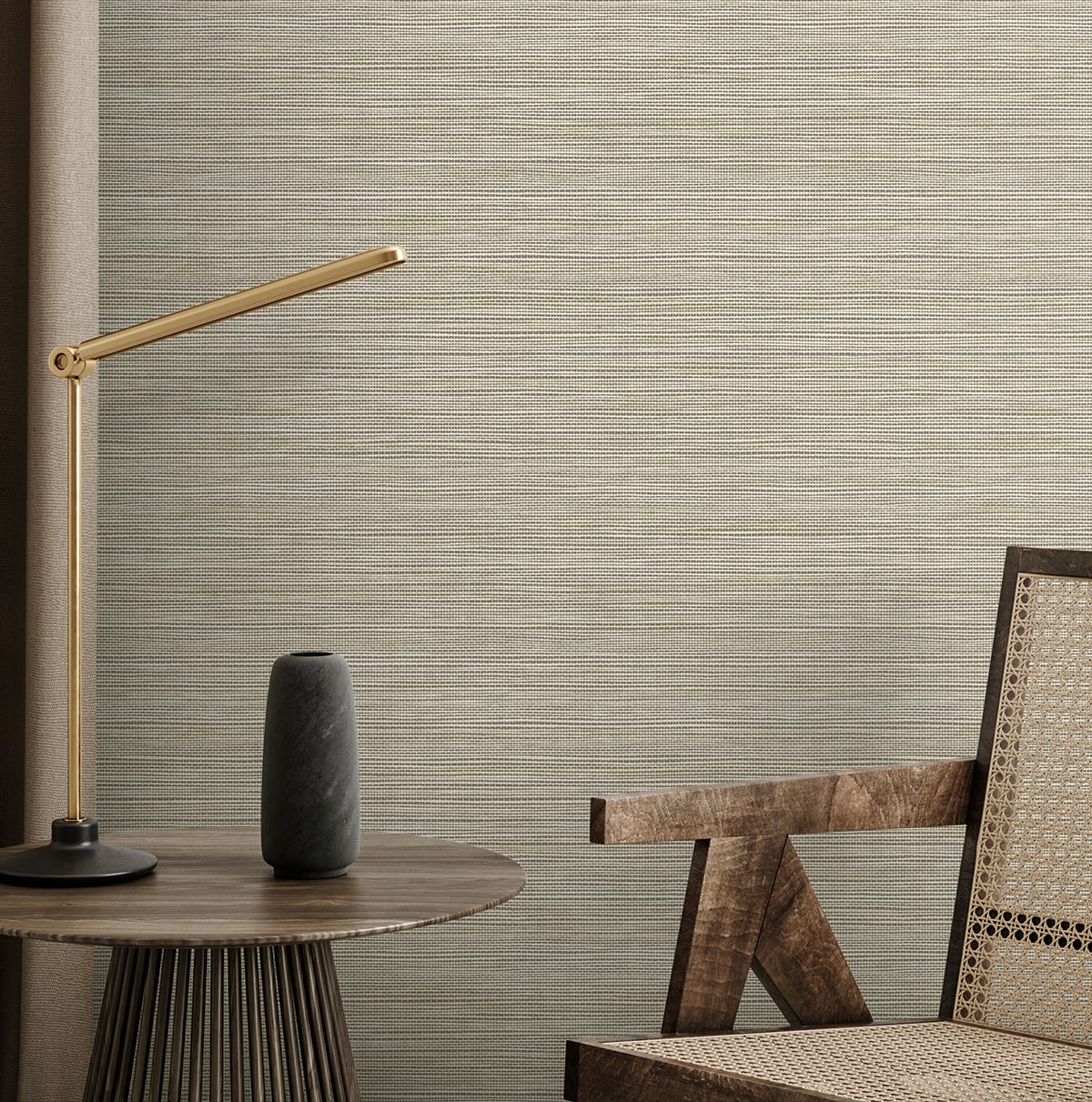 Sisa Wallpaper in owlet color - pattern number EN40207 - by Seabrook in the Natural Grass Textures collection