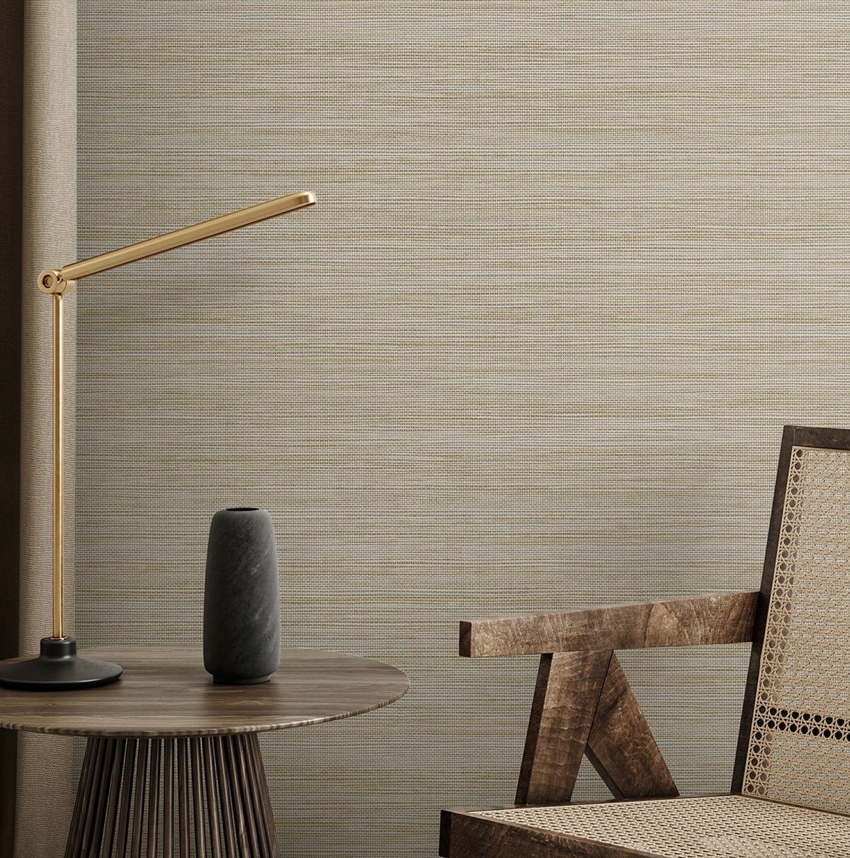 Sisa Wallpaper in dune color - pattern number EN40227 - by Seabrook in the Natural Grass Textures collection