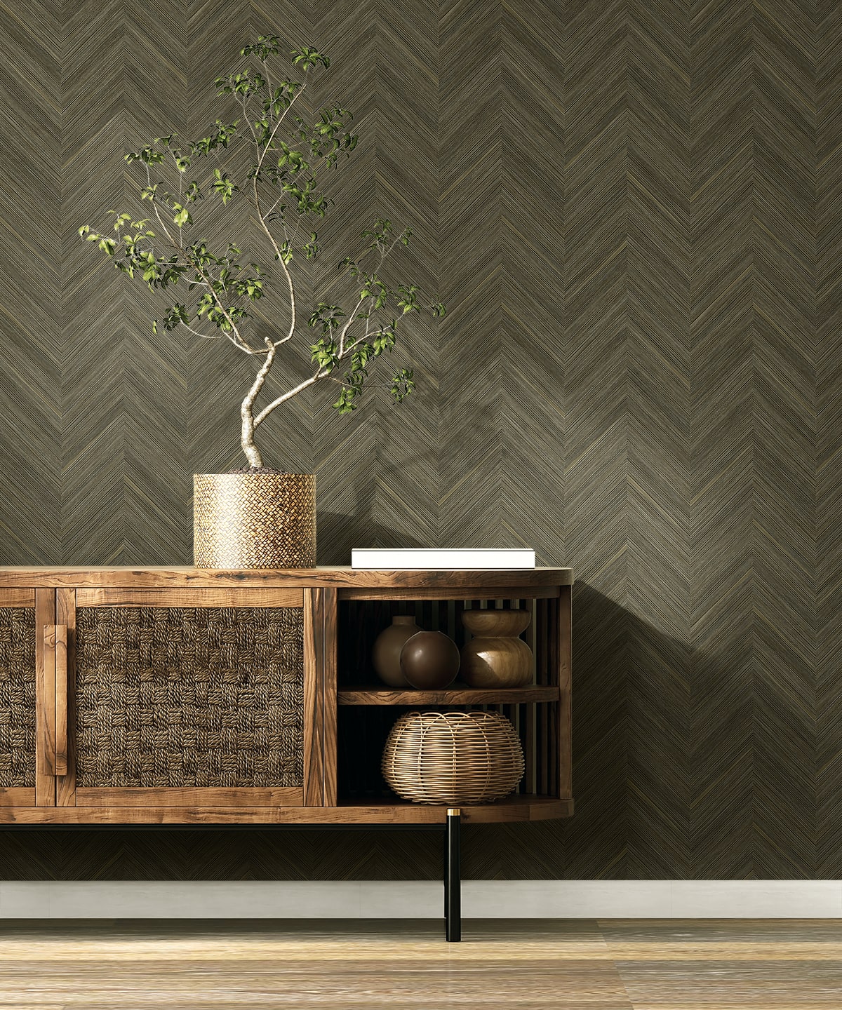 Strand Wallpaper in coconut color - pattern number EN40306 - by Seabrook in the Natural Grass Textures collection
