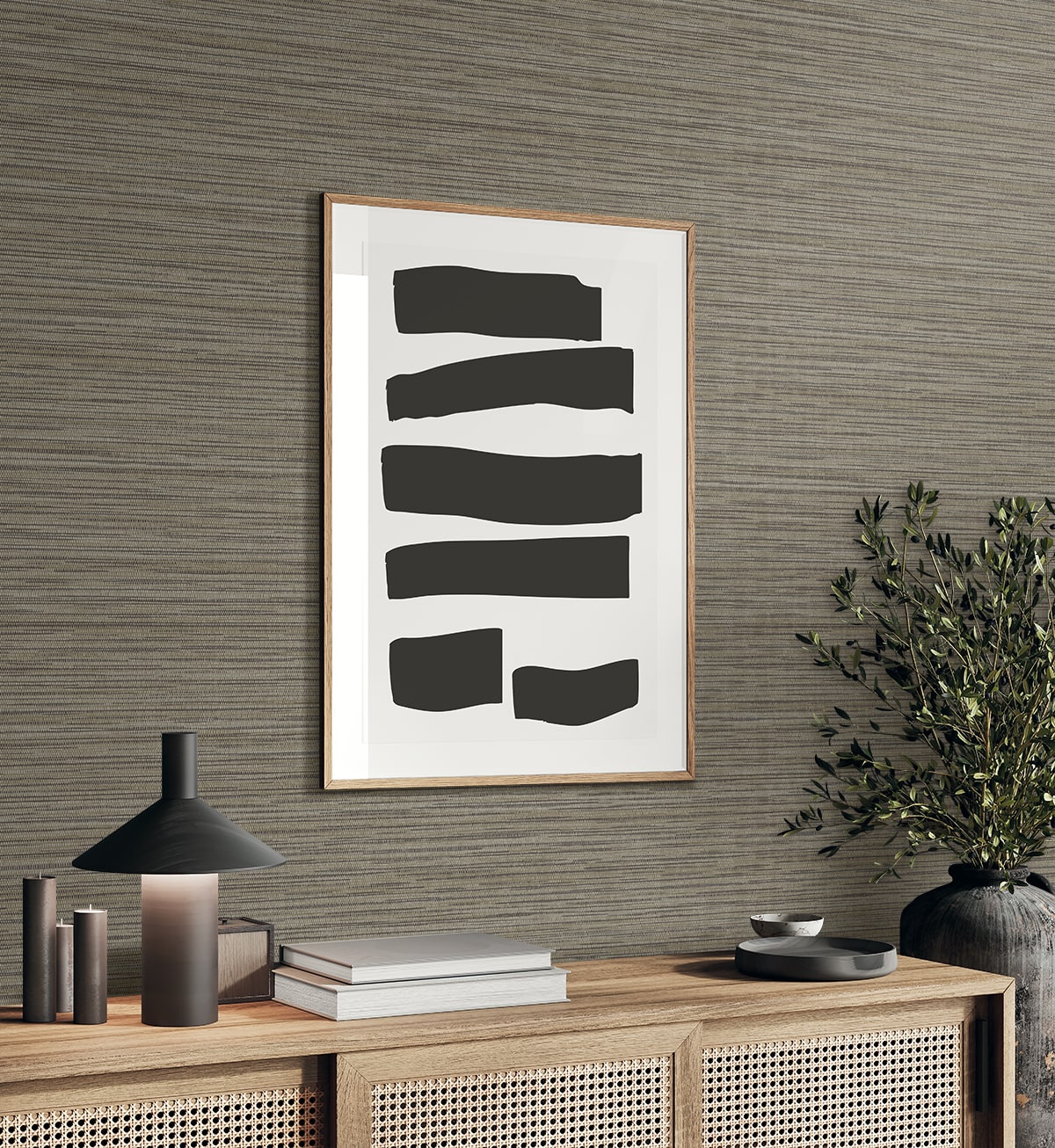 Canebrush Wallpaper in oyster shell color - pattern number EN40500 - by Seabrook in the Natural Grass Textures collection