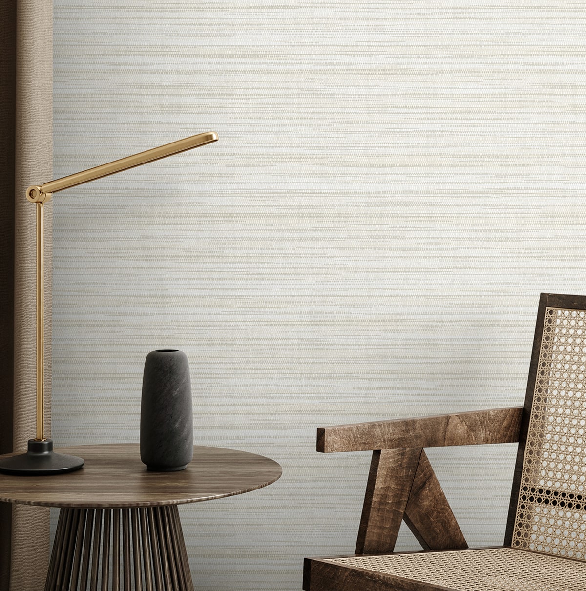 Canebrush Wallpaper in summer color - pattern number EN40505 - by Seabrook in the Natural Grass Textures collection