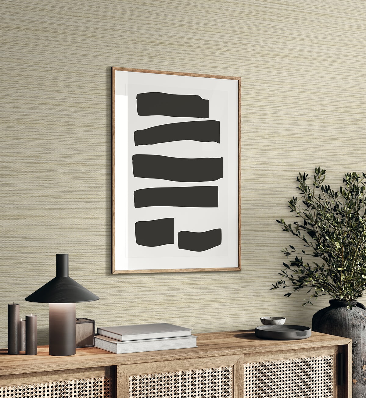 Canebrush Wallpaper in bone color - pattern number EN40507 - by Seabrook in the Natural Grass Textures collection