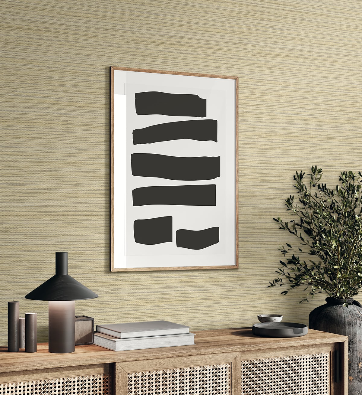 Canebrush Wallpaper in wheat color - pattern number EN40515 - by Seabrook in the Natural Grass Textures collection