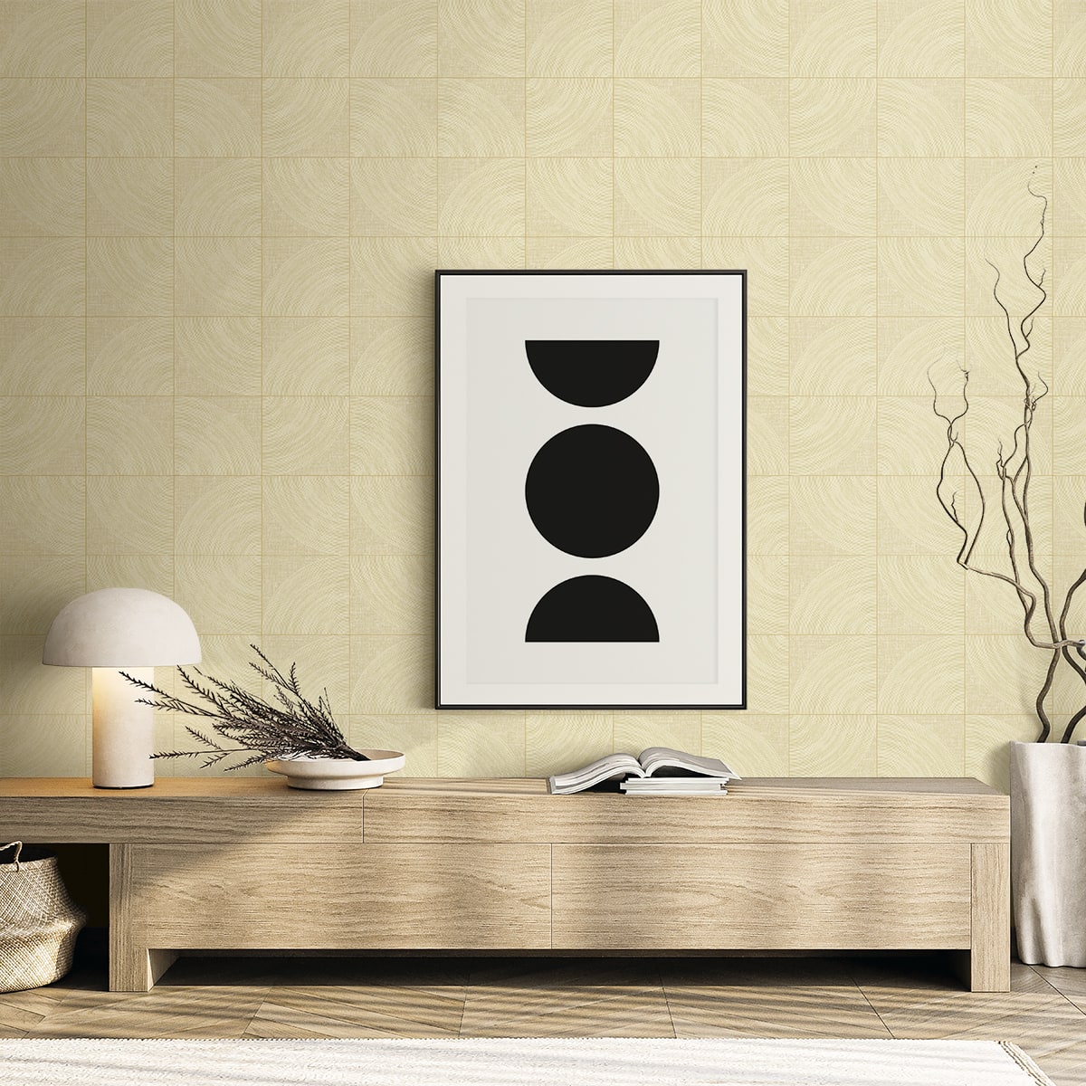 Coir Wallpaper in cookie color - pattern number EN40615 - by Seabrook in the Natural Grass Textures collection
