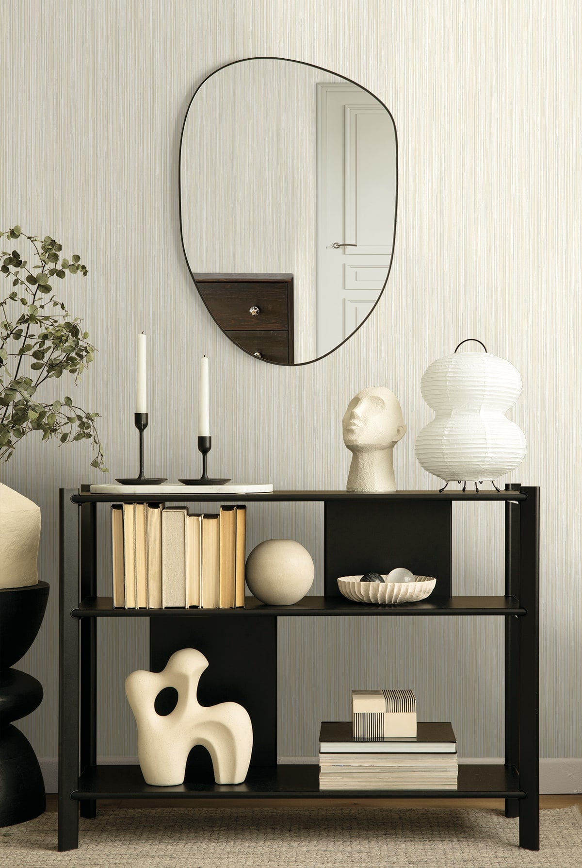Vireo Wallpaper in oatmeal color - pattern number EN40700 - by Seabrook in the Natural Grass Textures collection