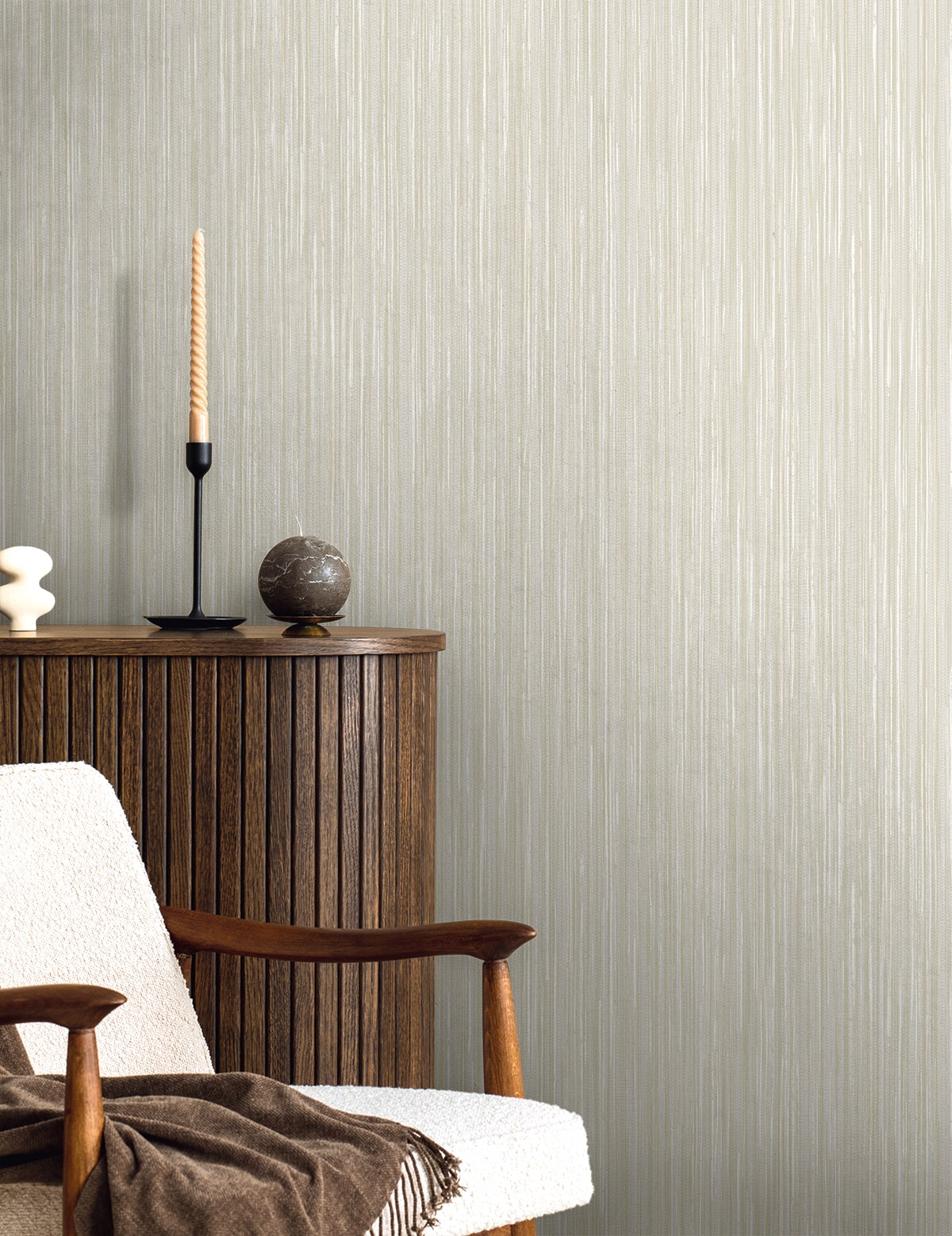Vireo Wallpaper in cool linen color - pattern number EN40708 - by Seabrook in the Natural Grass Textures collection