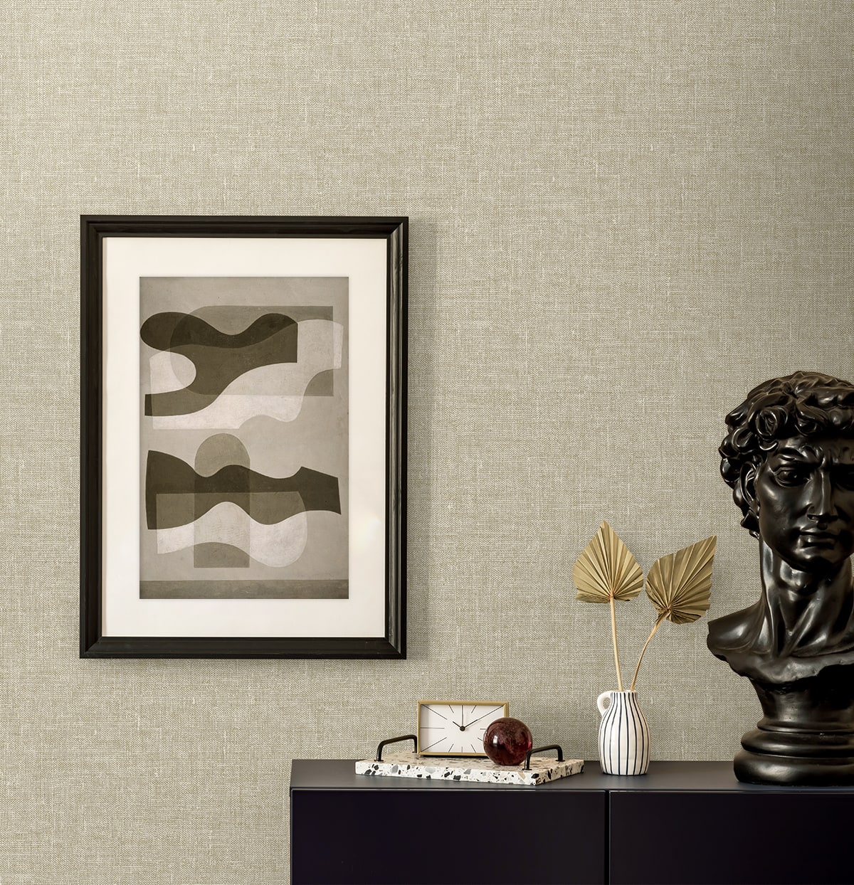Loom Wallpaper in pebble color - pattern number EN40902 - by Seabrook in the Natural Grass Textures collection