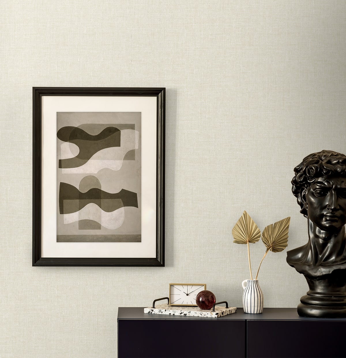 Loom Wallpaper in cold foam color - pattern number EN40903 - by Seabrook in the Natural Grass Textures collection