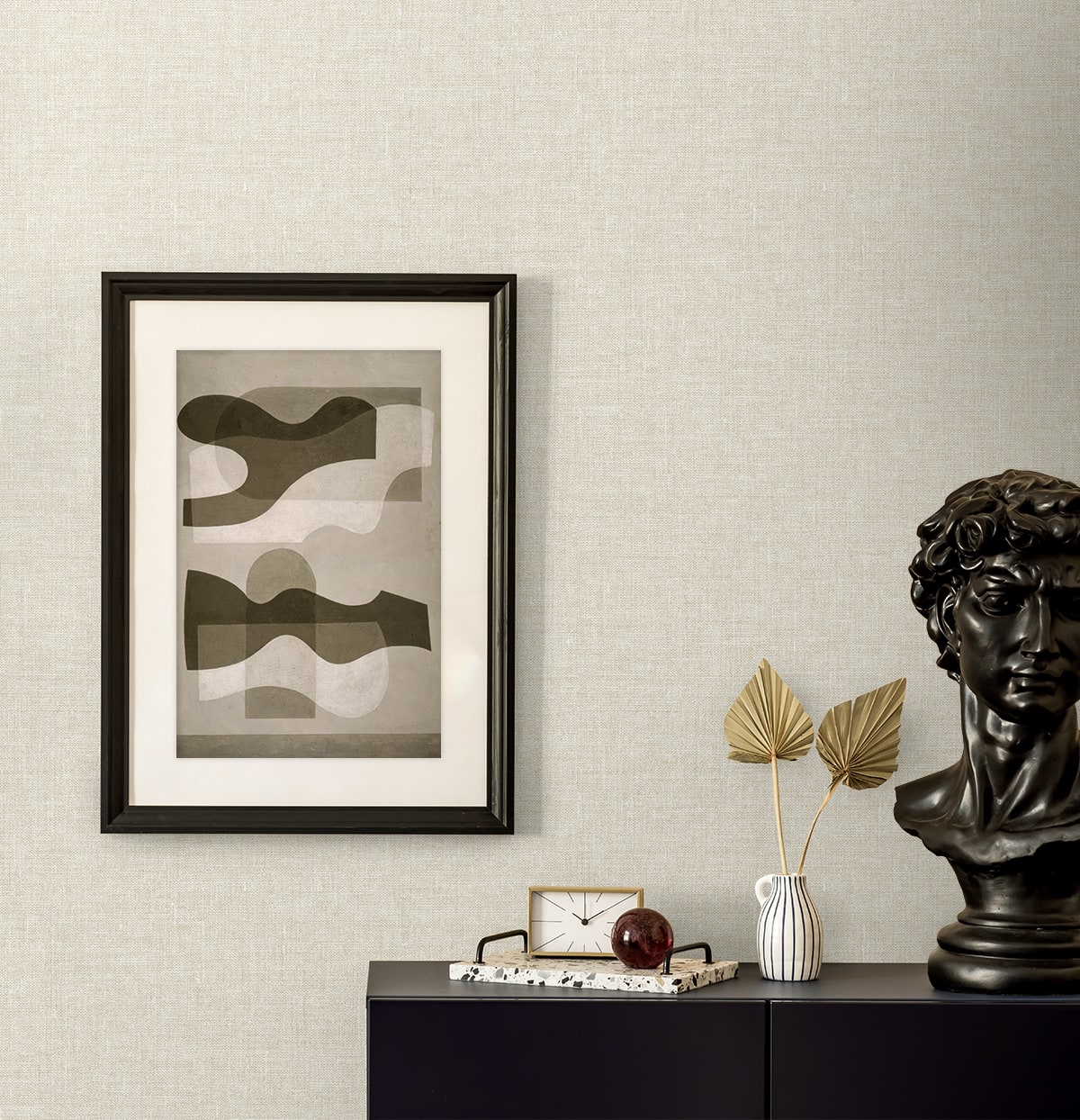 Loom Wallpaper in flour color - pattern number EN40905 - by Seabrook in the Natural Grass Textures collection