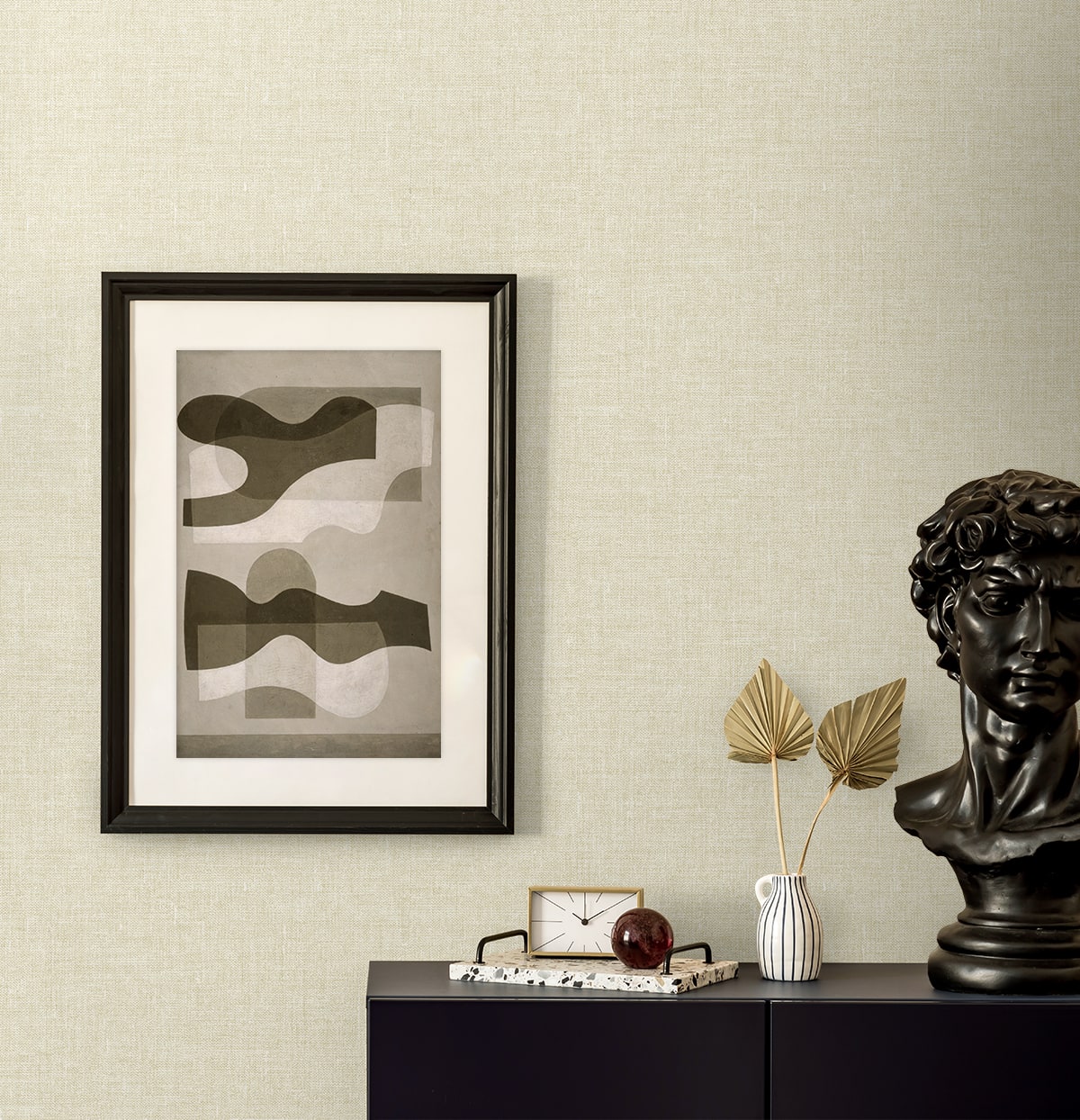 Loom Wallpaper in cream color - pattern number EN40912 - by Seabrook in the Natural Grass Textures collection