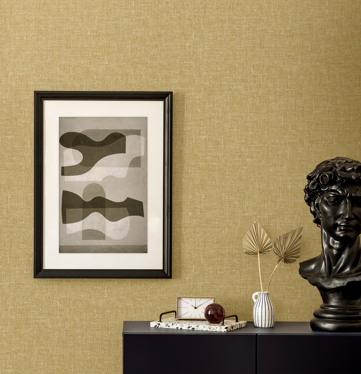 Loom Wallpaper in sun color - pattern number EN40920 - by Seabrook in the Natural Grass Textures collection