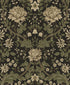 Honeysuckle Floral Prepasted wallpaper in brown and sage color - pattern number EP10006 - by Seabrook in the Etten Prepasted Wallcovering collection