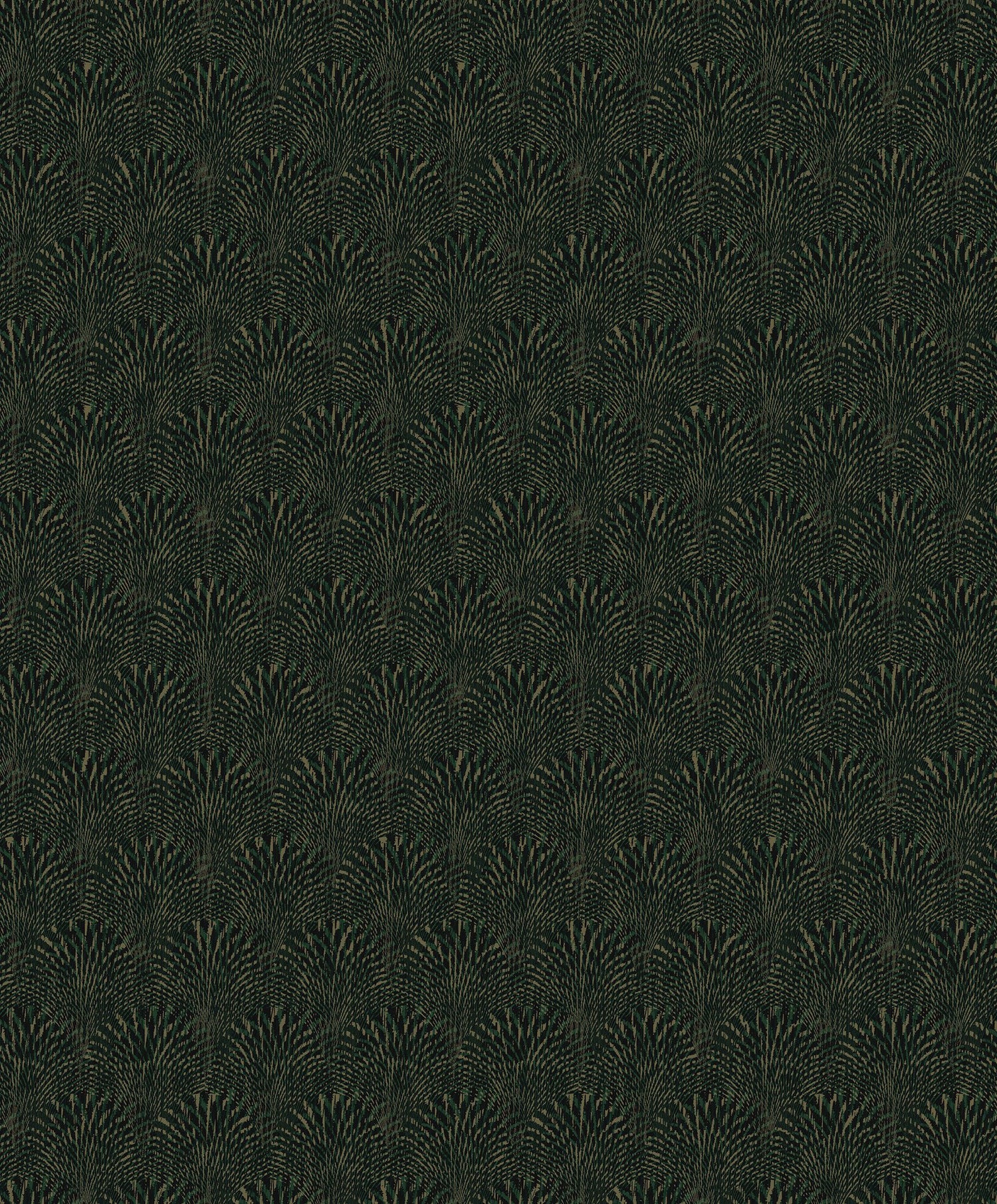 Fan wallpaper in green color - pattern number F-AF7006 - by Galerie in the Boutique collection
