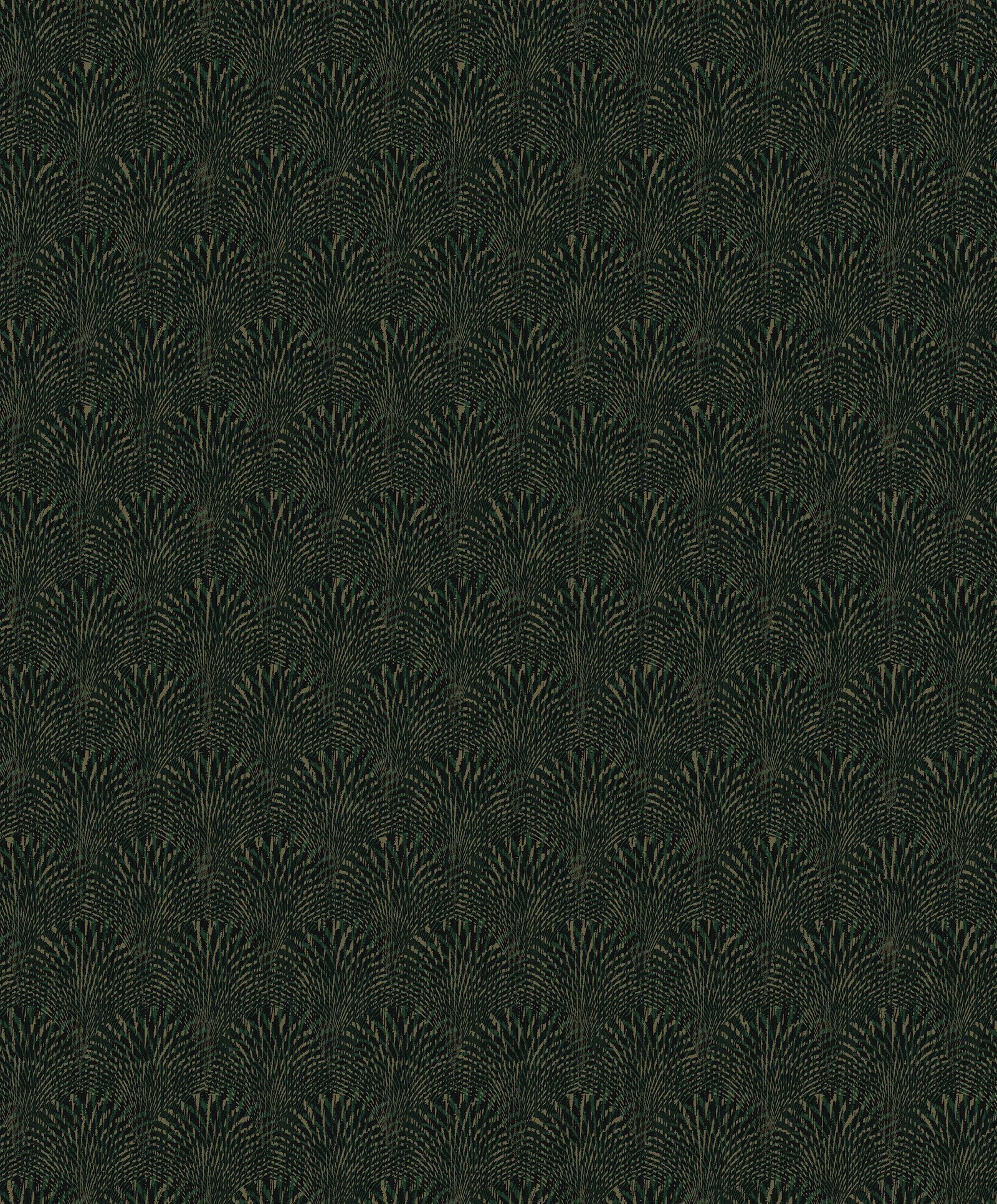 Fan wallpaper in green color - pattern number F-AF7006 - by Galerie in the Boutique collection
