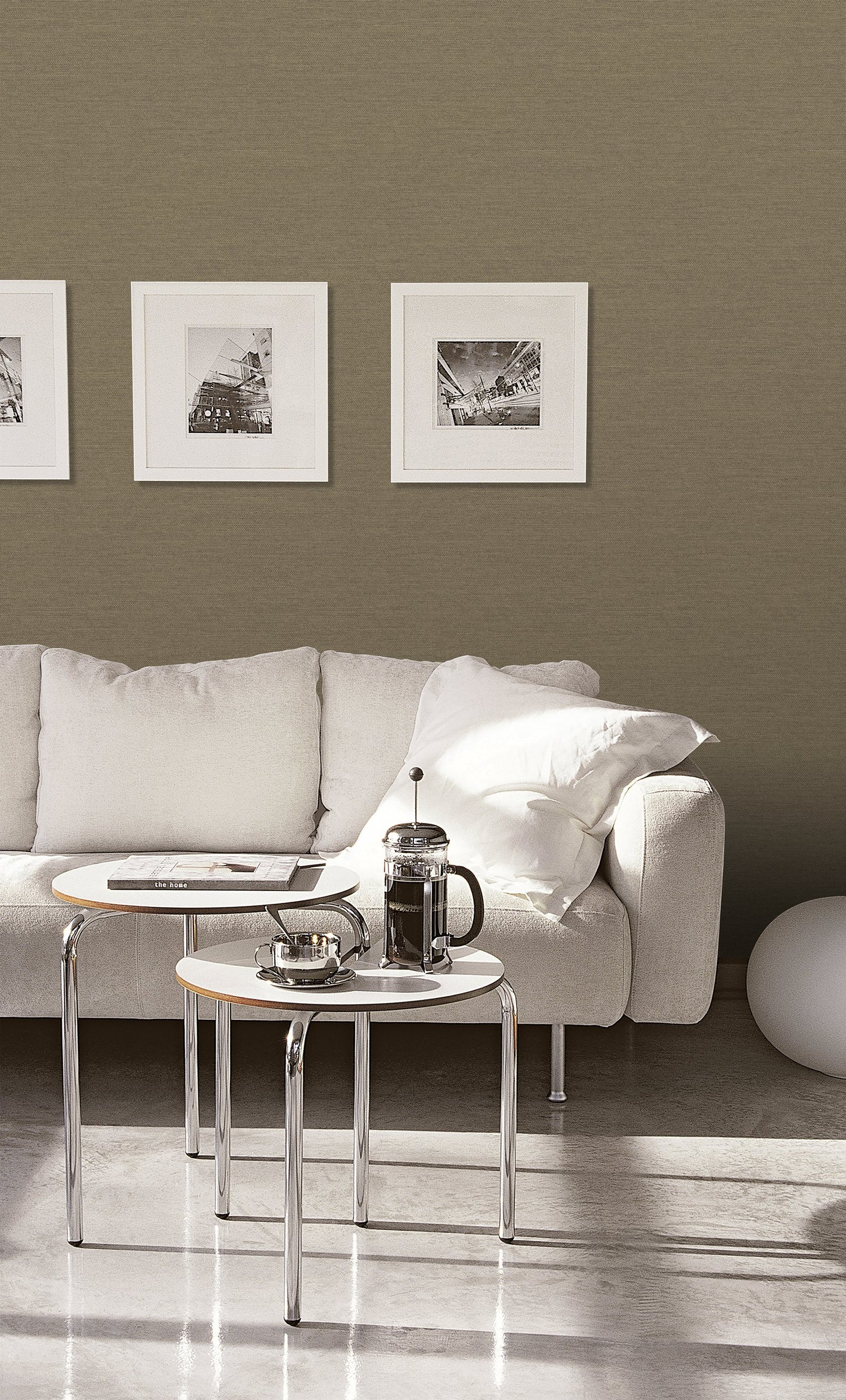 Horizontal Weave wallpaper in bronze brown color - pattern number F-PY6007 - by Galerie in the Boutique collection