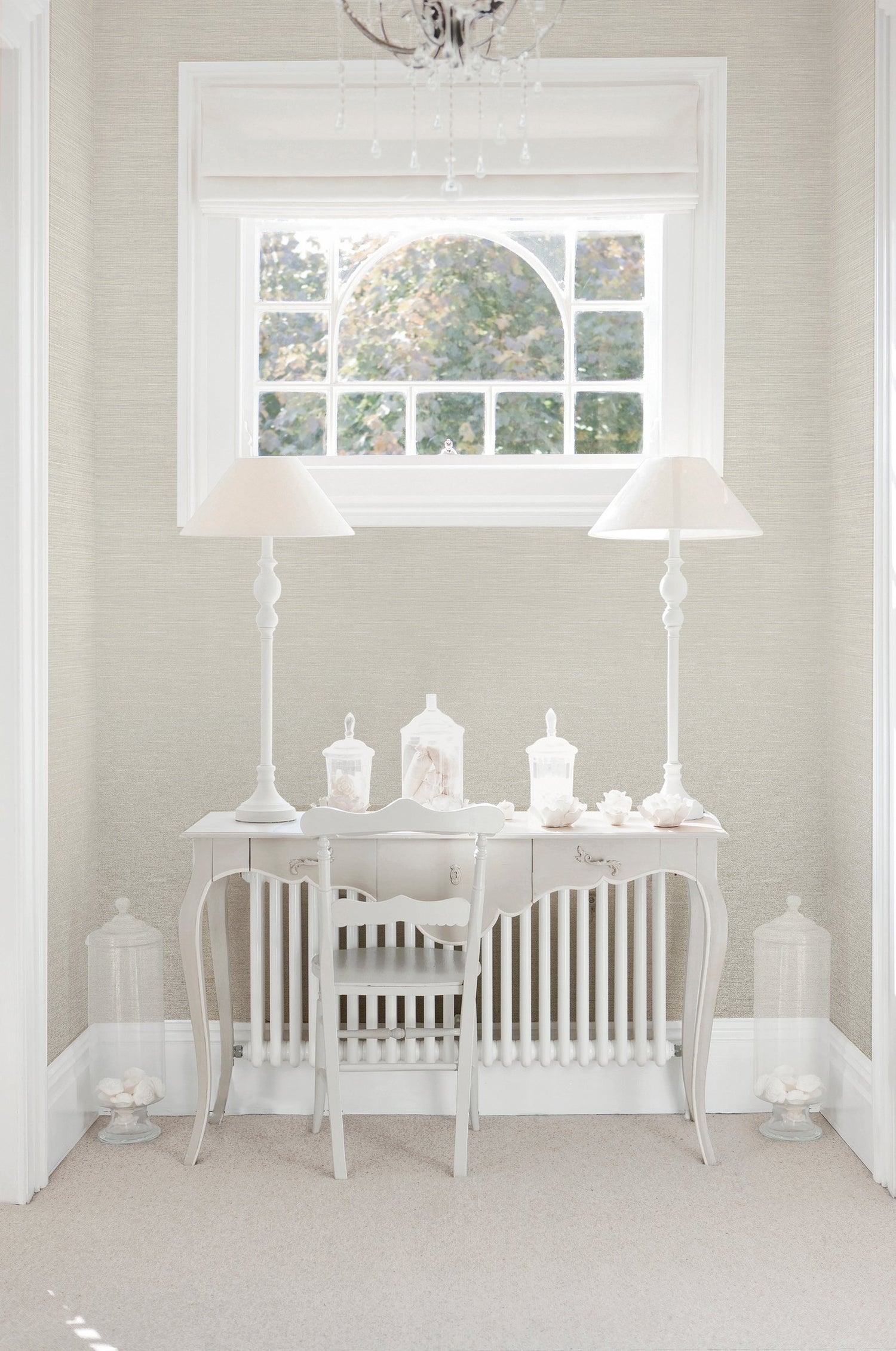 Weave wallpaper in gold color - pattern number F-SR7001 - by Galerie in the Lustre collection