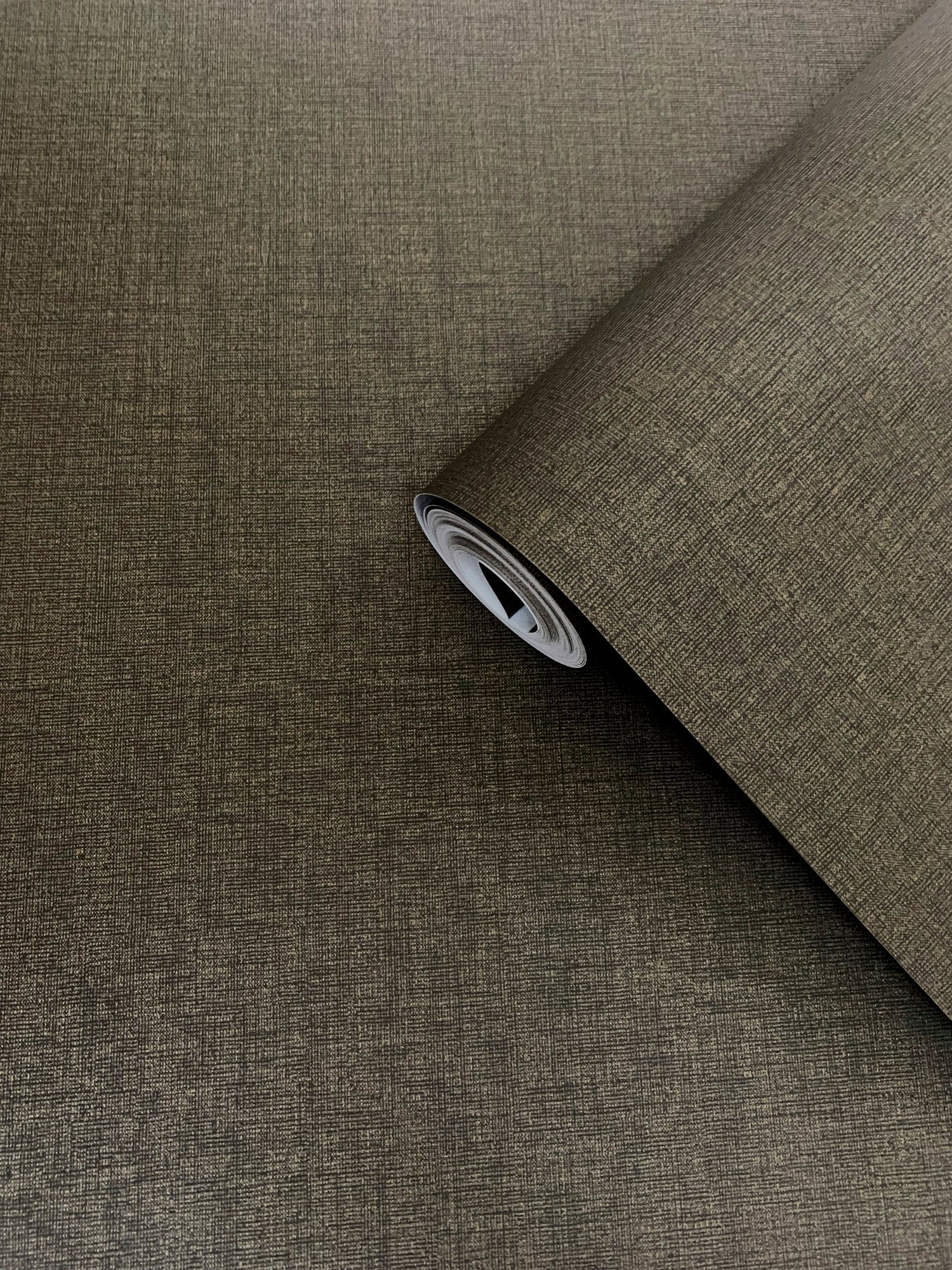 Plain wallpaper in bronze brown color - pattern number F-SR8007 - by Galerie in the Lustre collection