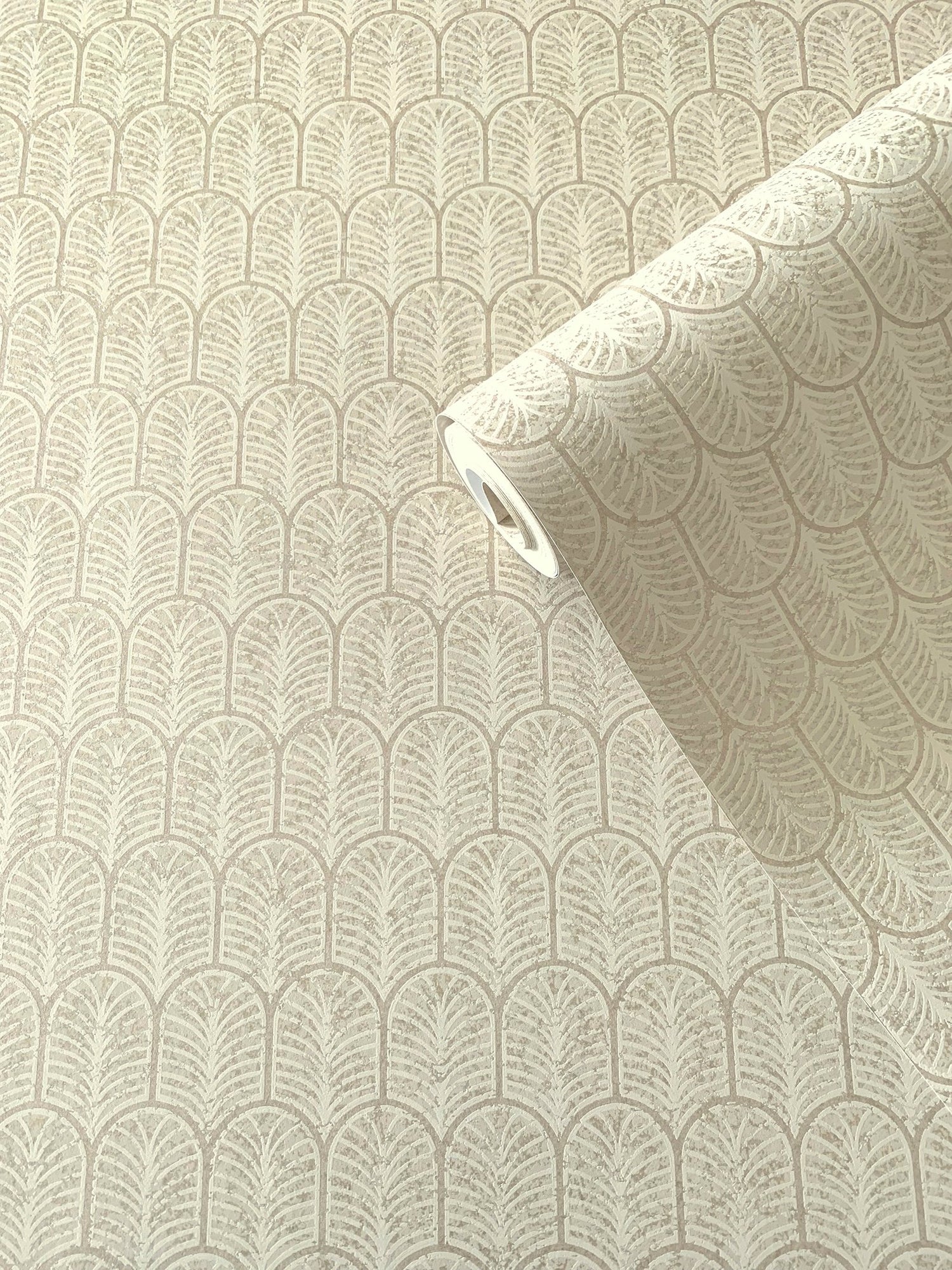 Geo Arch wallpaper in bronze brown color - pattern number F-VL6002 - by Galerie in the Lustre collection