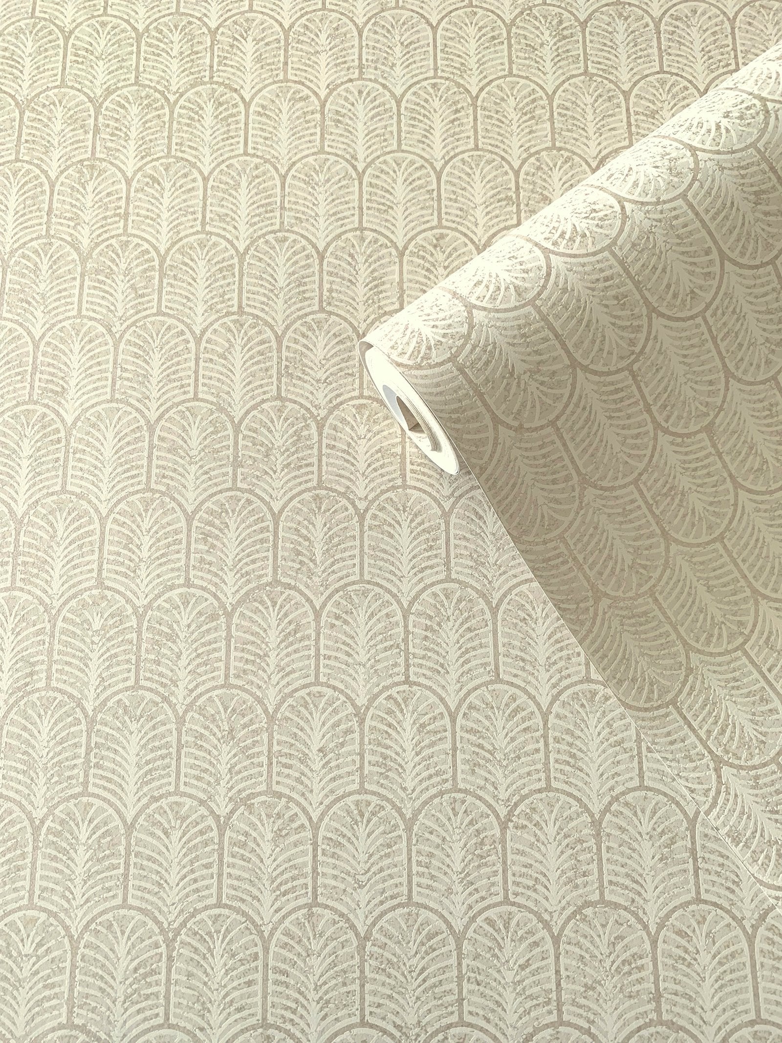 Geo Arch wallpaper in bronze brown color - pattern number F-VL6002 - by Galerie in the Lustre collection
