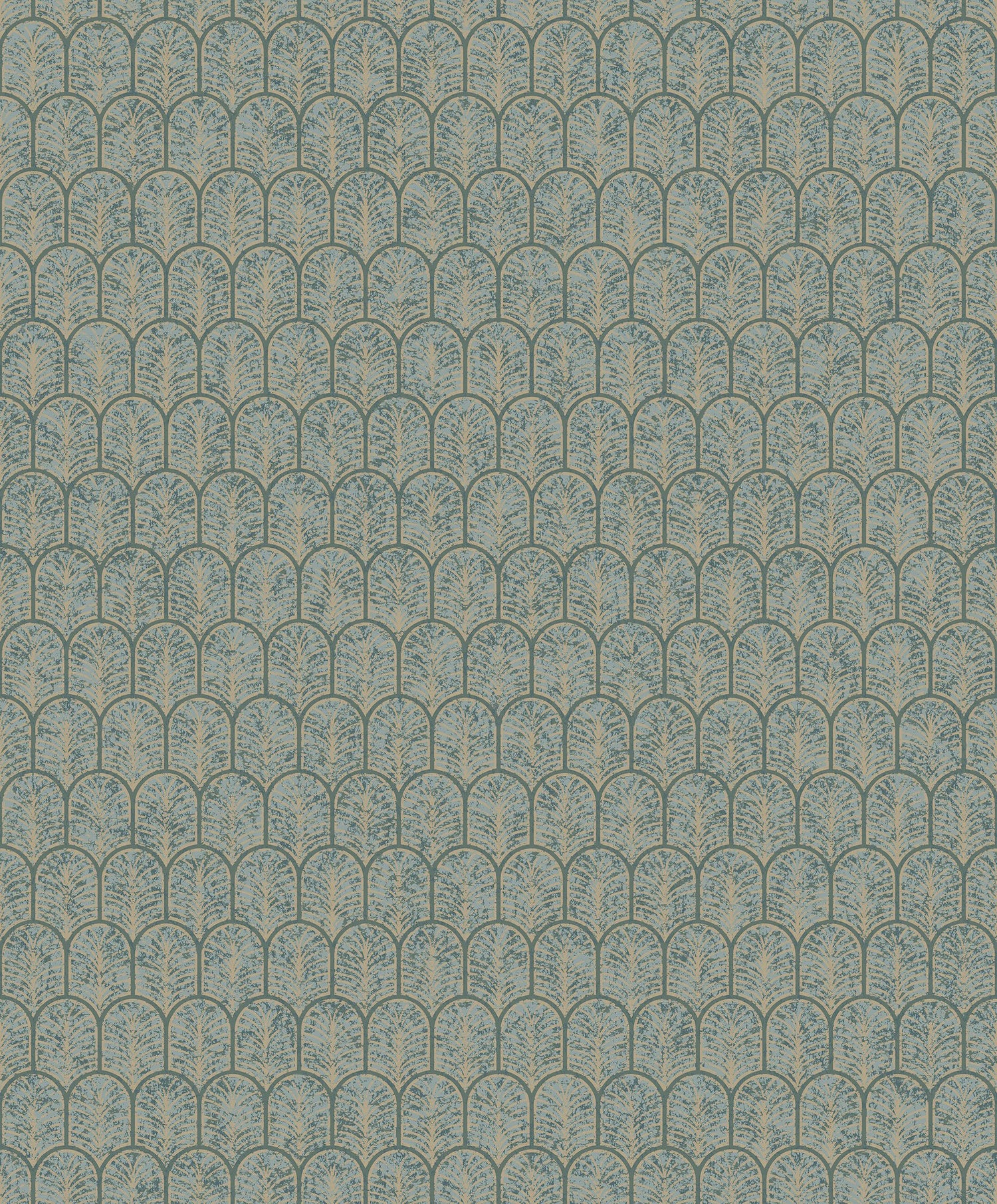Geo Arch wallpaper in gold color - pattern number F-VL6005 - by Galerie in the Lustre collection