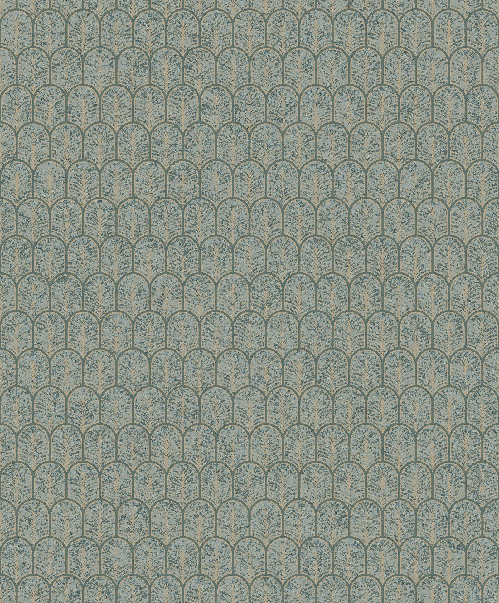 Geo Arch wallpaper in gold color - pattern number F-VL6005 - by Galerie in the Lustre collection