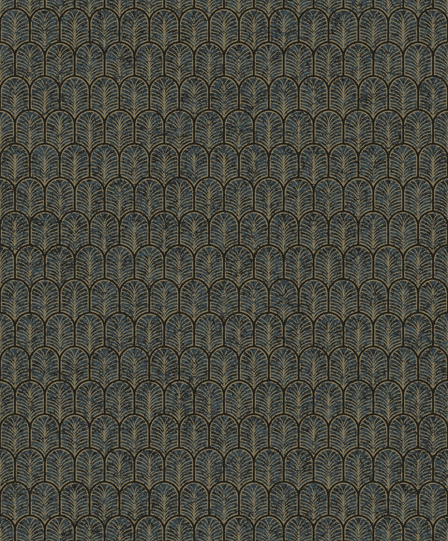 Geo Arch wallpaper in blue color - pattern number F-VL6007 - by Galerie in the Lustre collection