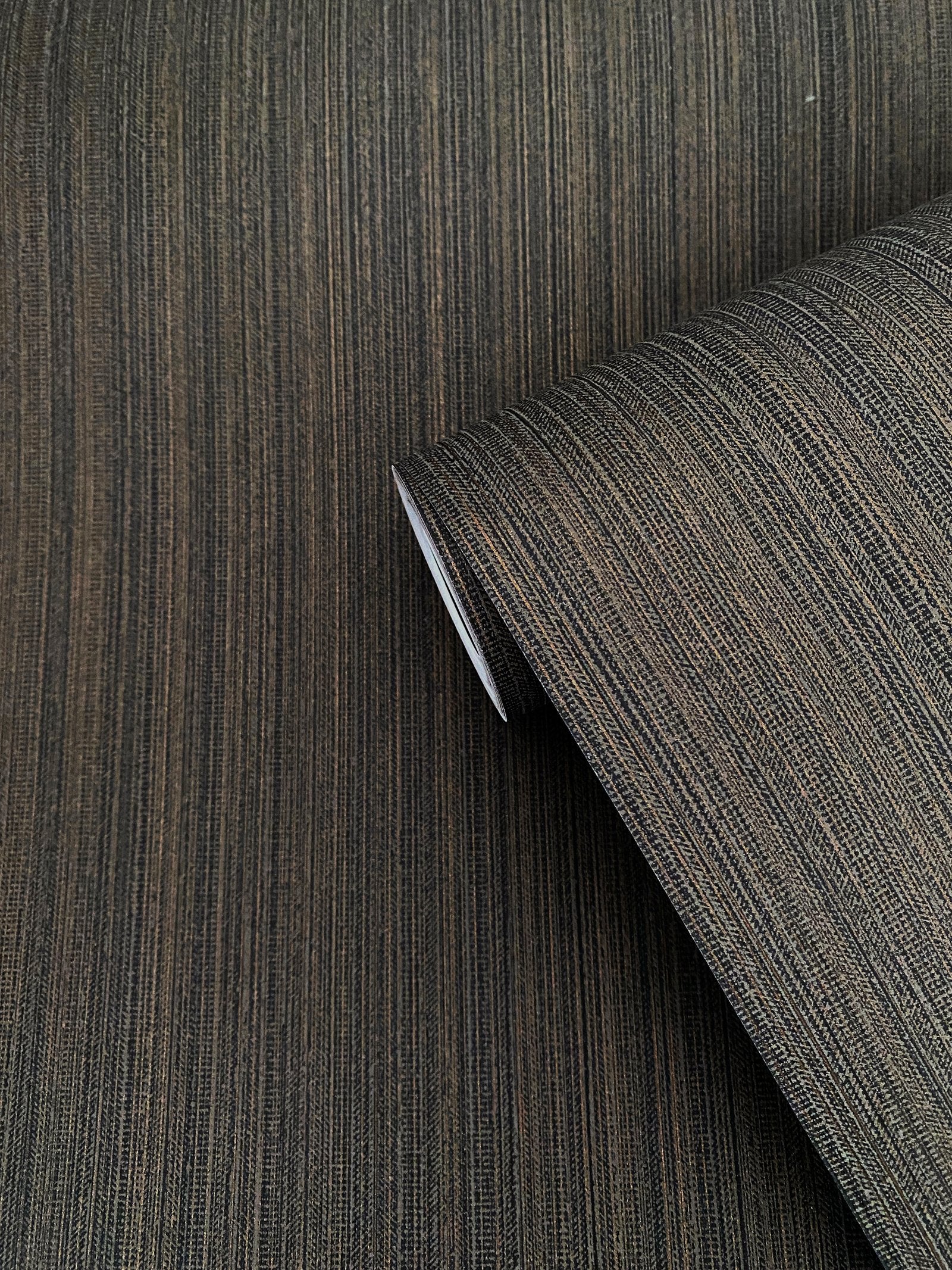 Vertical Stripe wallpaper in bronze brown color - pattern number F-VT3006 - by Galerie in the Boutique collection