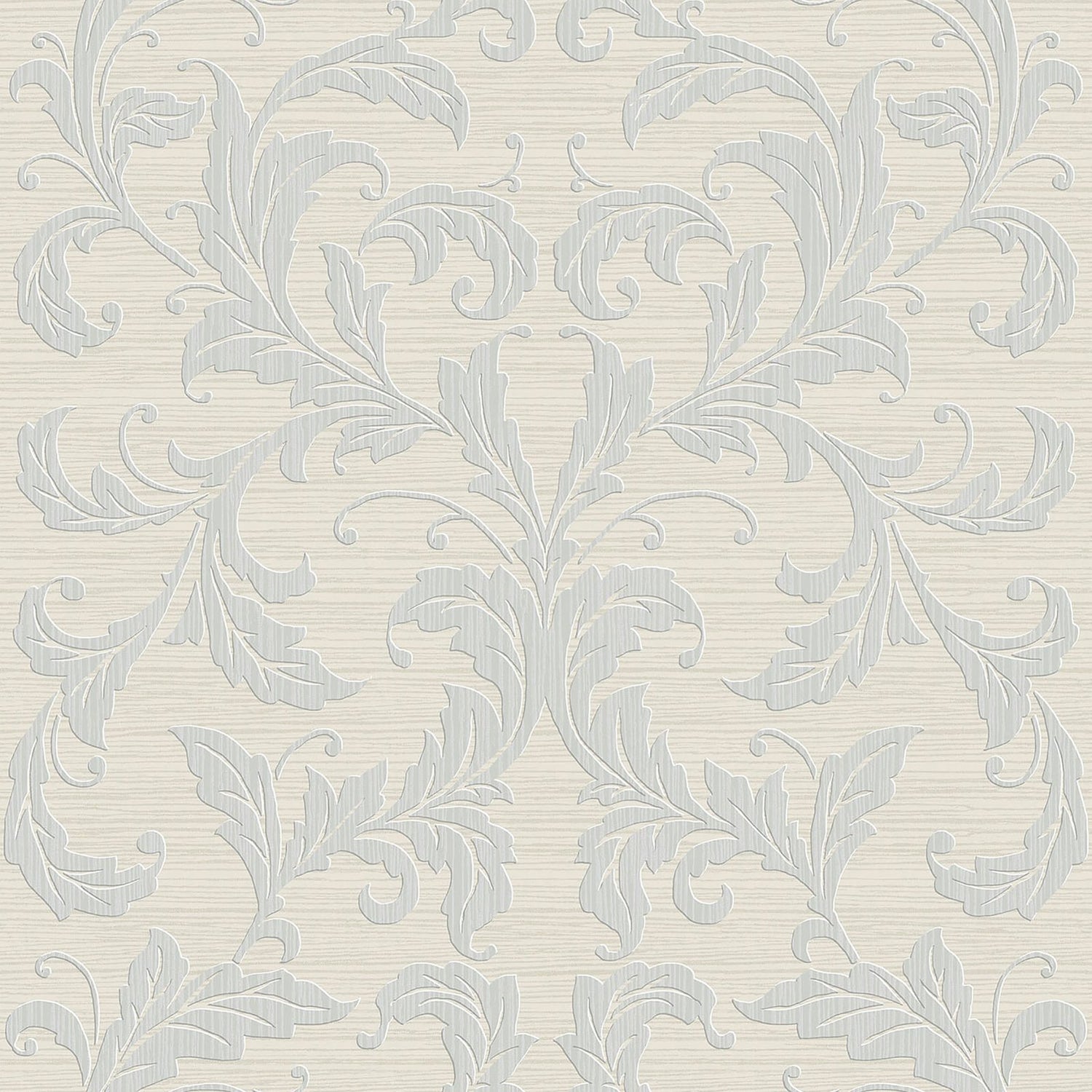 Damask wallpaper in silver grey color - pattern number G34112 - by Galerie in the Nordic Elements collection