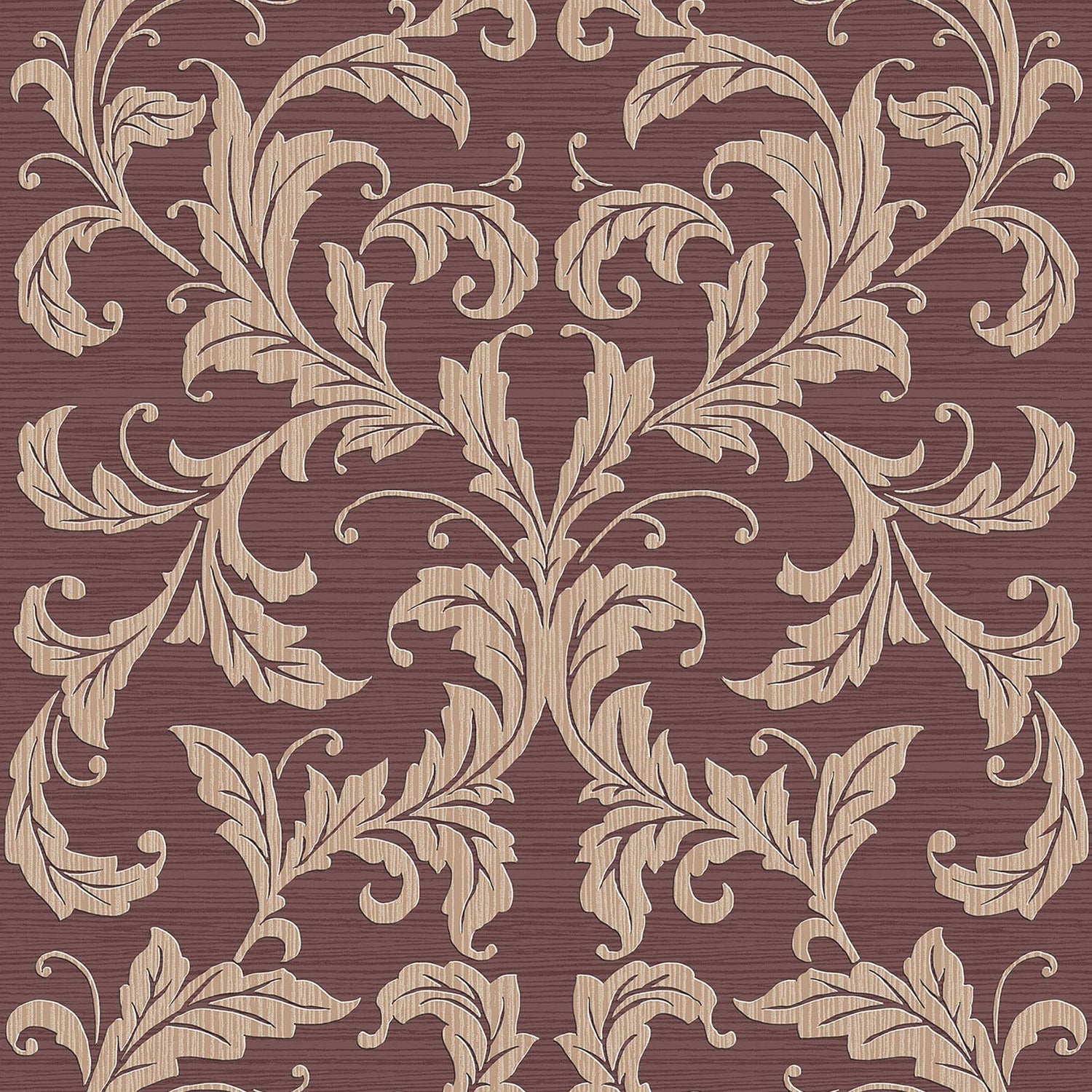 Damask wallpaper in red color - pattern number G34116 - by Galerie in the Nordic Elements collection