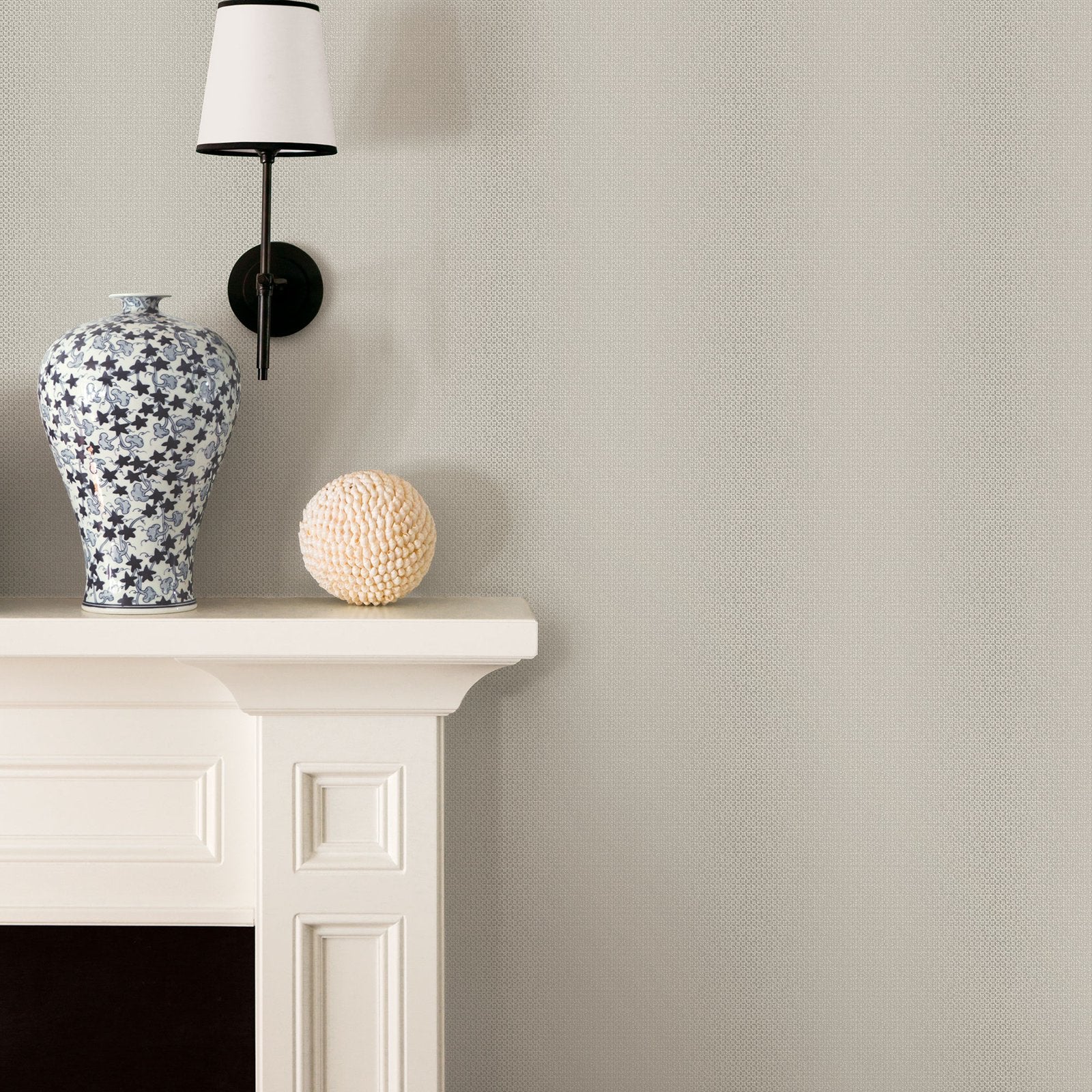 Plain Texture wallpaper in silver grey color - pattern number G34125 - by Galerie in the Nordic Elements collection