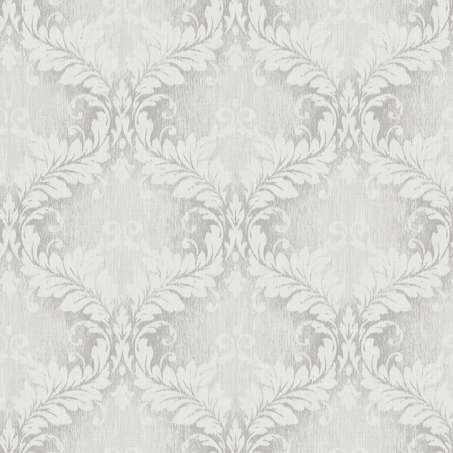 Damask wallpaper in silver grey color - pattern number G34133 - by Galerie in the Nordic Elements collection