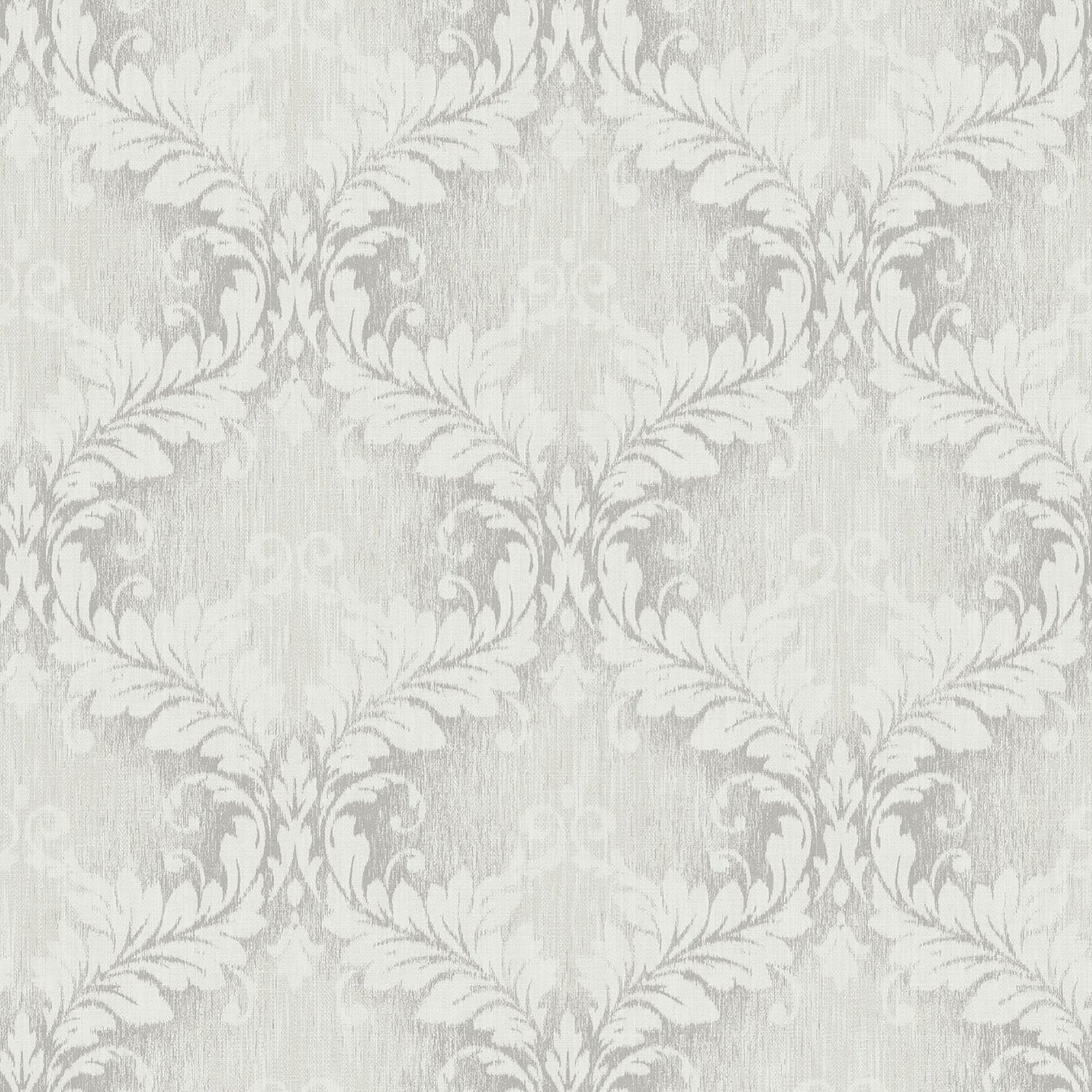 Damask wallpaper in silver grey color - pattern number G34133 - by Galerie in the Nordic Elements collection