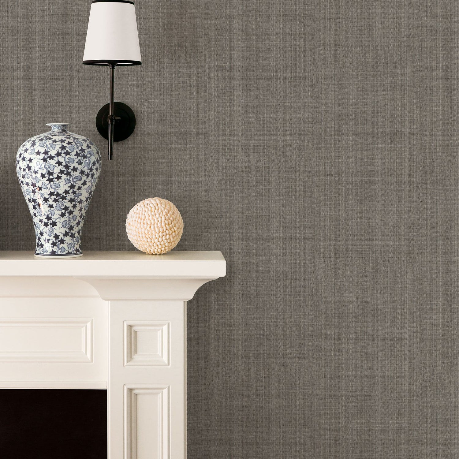 Plain Texture wallpaper in bronze brown color - pattern number G34139 - by Galerie in the Nordic Elements collection