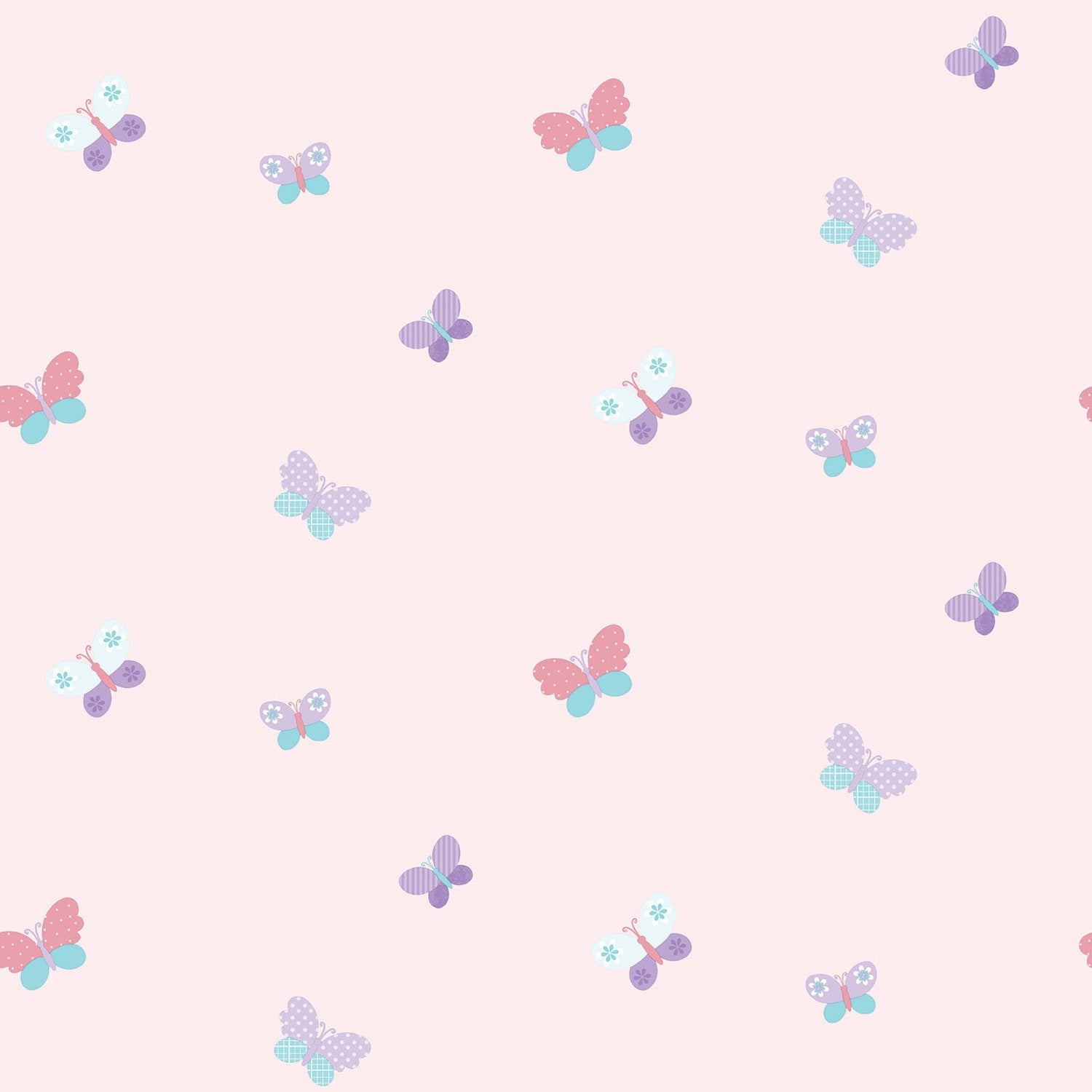 Butterflies wallpaper in pink color - pattern number G56008 - by Galerie in the Just 4 Kids 2 collection