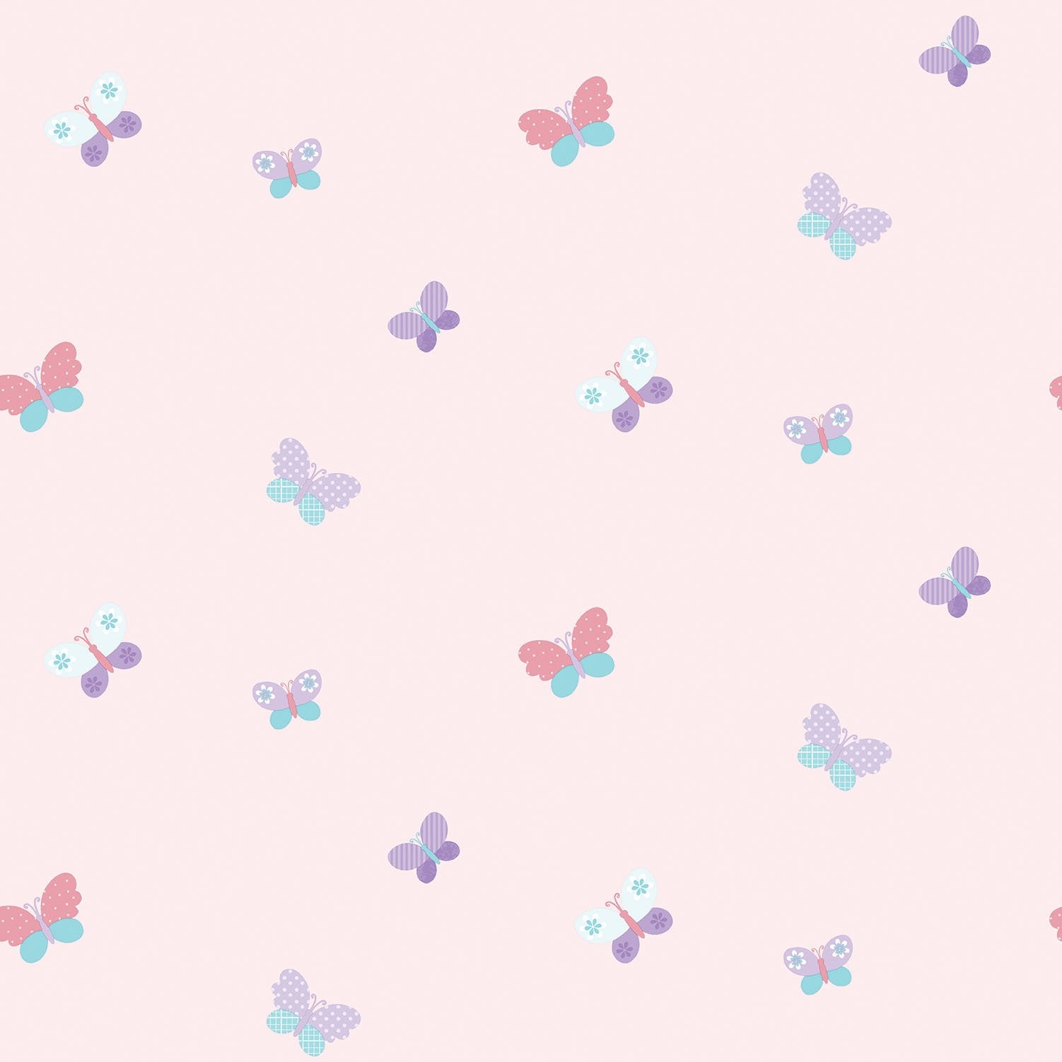 Butterflies wallpaper in pink color - pattern number G56008 - by Galerie in the Just 4 Kids 2 collection