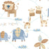 Jungle Friends wallpaper in blue color - pattern number G56022 - by Galerie in the Just 4 Kids 2 collection