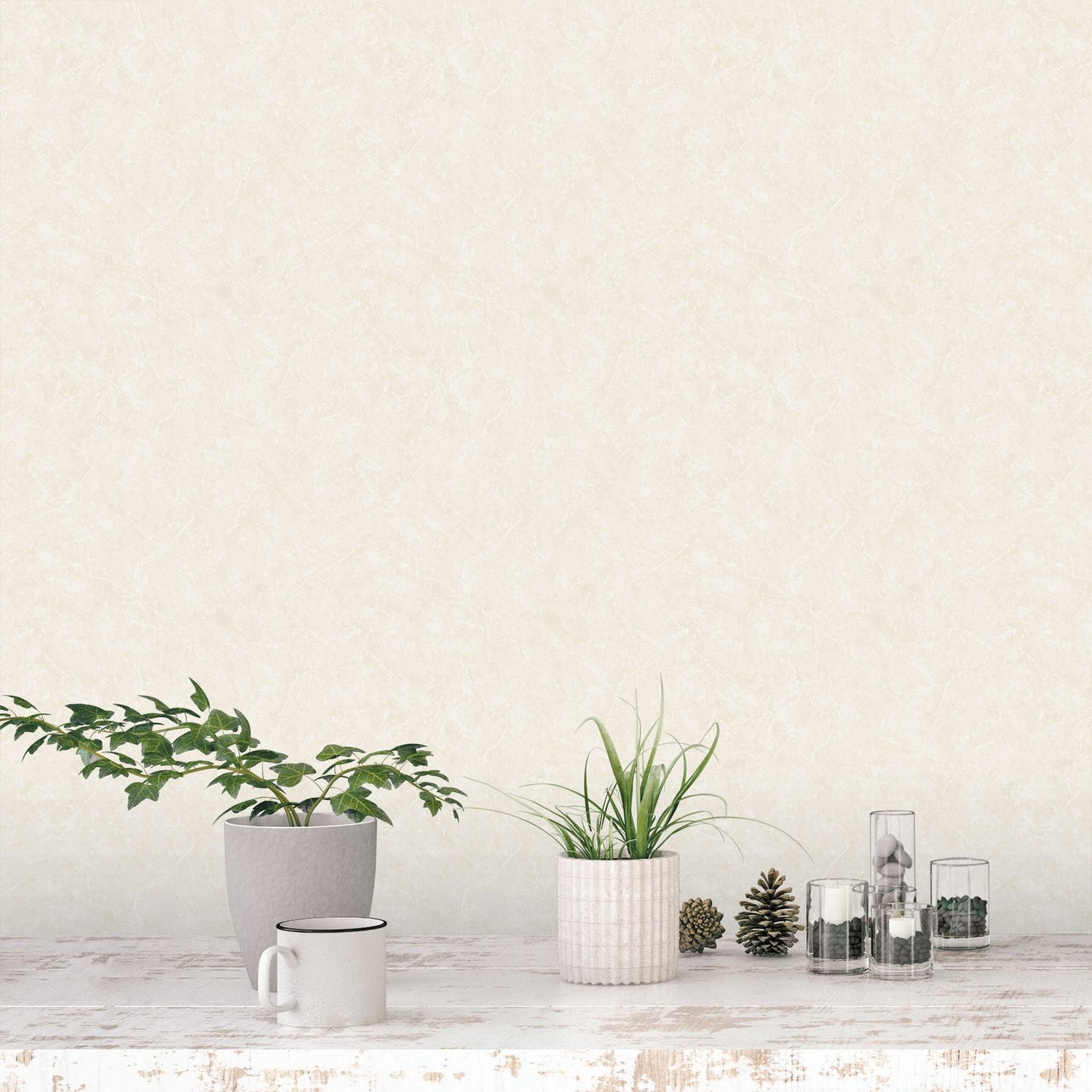 Plain Texture wallpaper in beige color - pattern number G56156 - by Galerie in the Nordic Elements collection