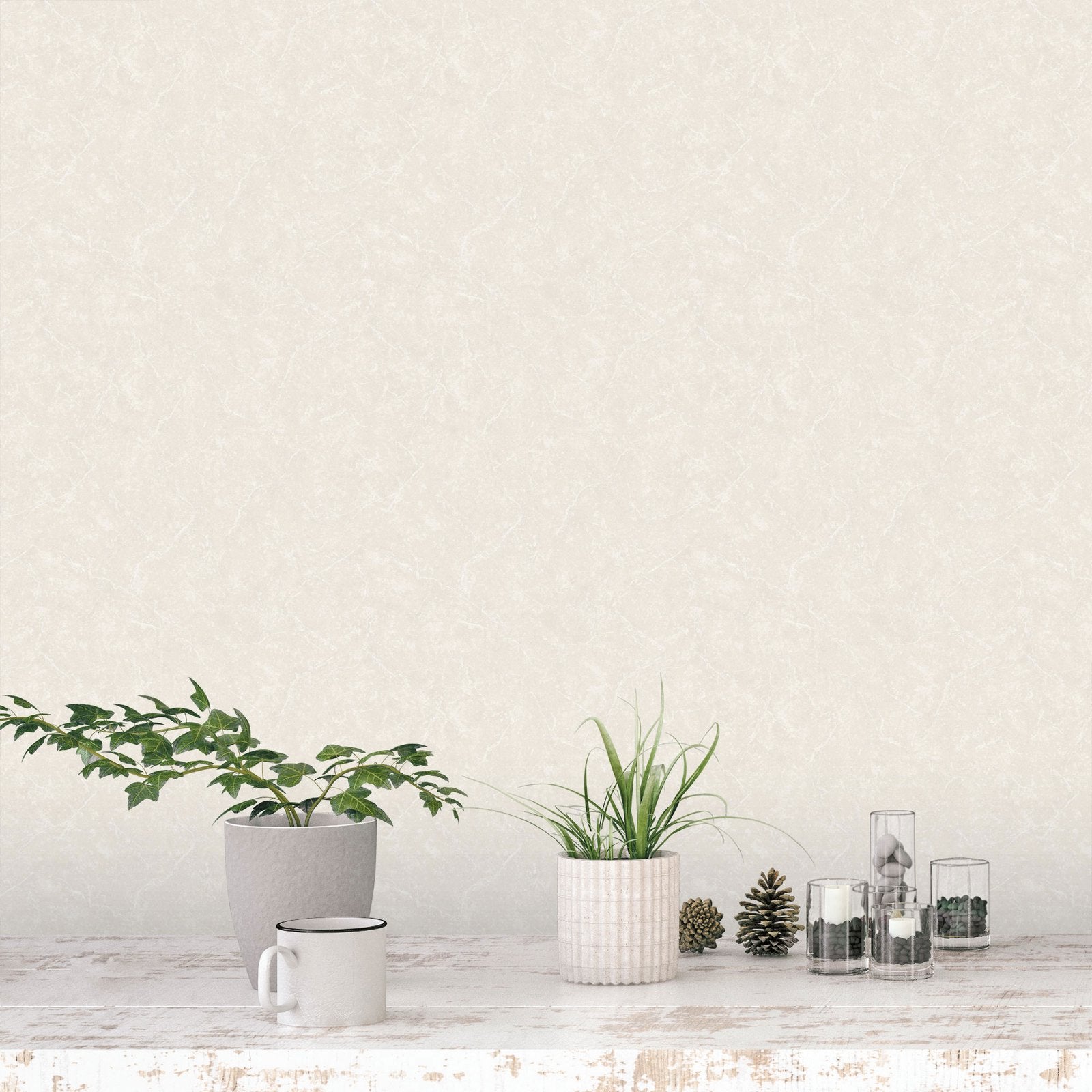 Plain Texture wallpaper in beige color - pattern number G56160 - by Galerie in the Nordic Elements collection