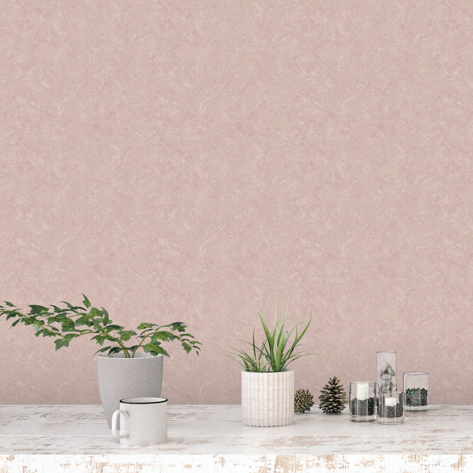 Plain Texture wallpaper in pink color - pattern number G56161 - by Galerie in the Nordic Elements collection