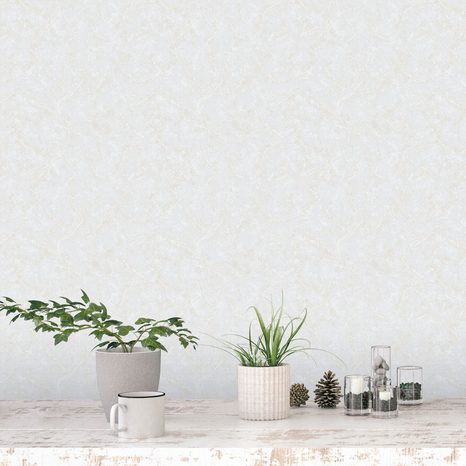 Plain Texture wallpaper in beige color - pattern number G56162 - by Galerie in the Nordic Elements collection