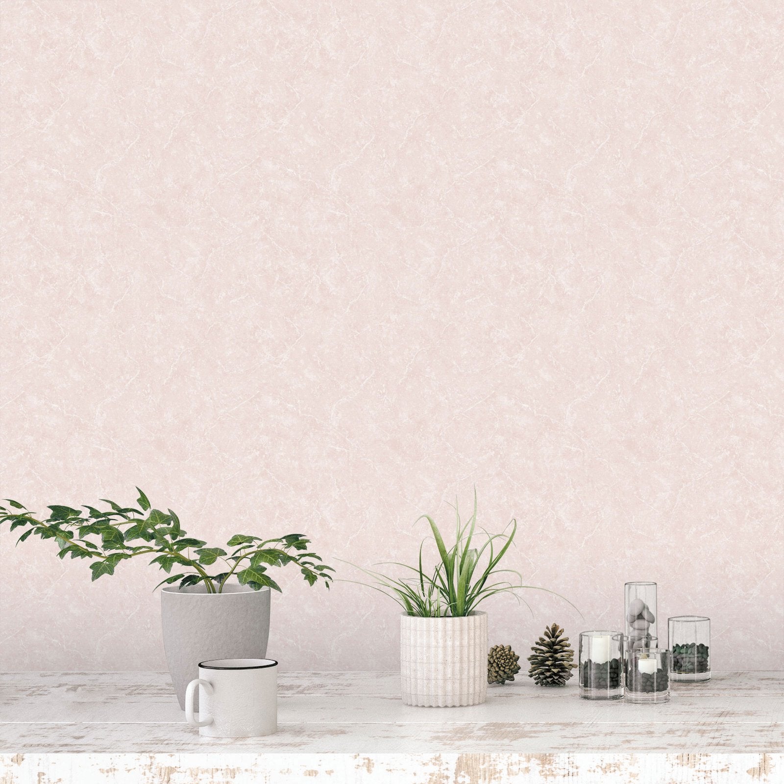 Plain Texture wallpaper in pink color - pattern number G56163 - by Galerie in the Nordic Elements collection