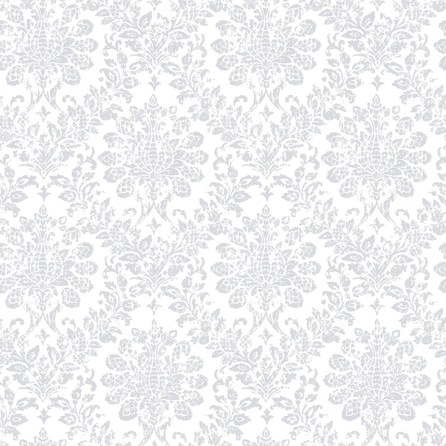 Damask wallpaper in silver grey color - pattern number G56256 - by Galerie in the Nordic Elements collection